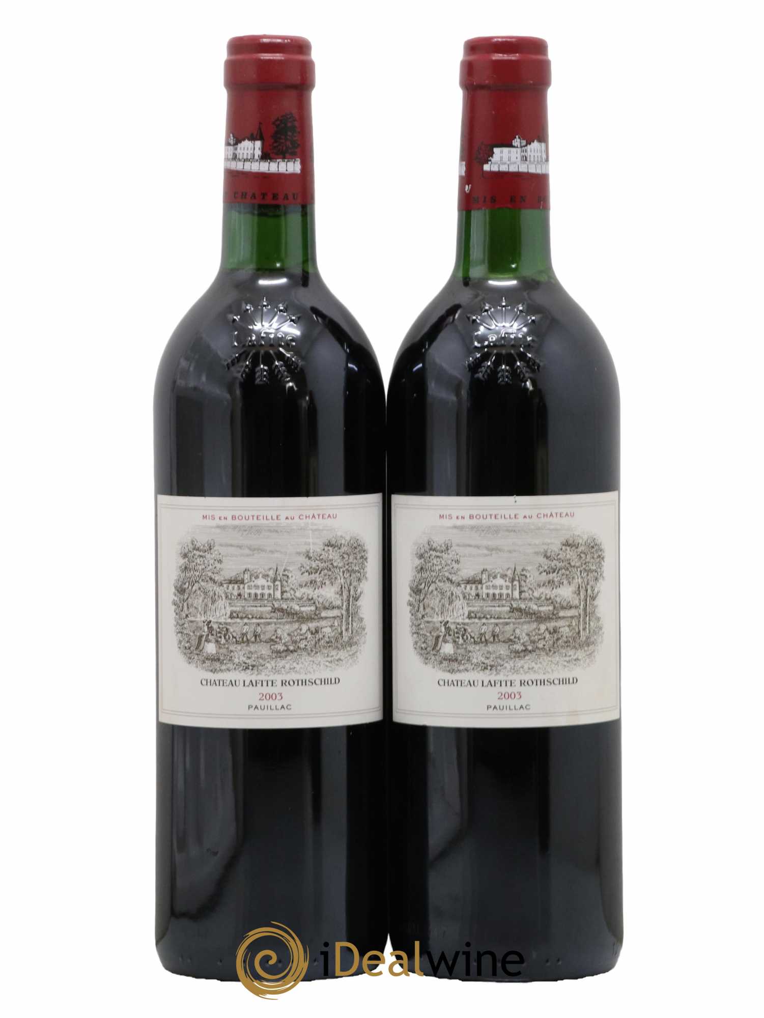 Château Lafite Rothschild 1er Grand Cru Classé 2003 - Lotto di 2 bottiglie - 0