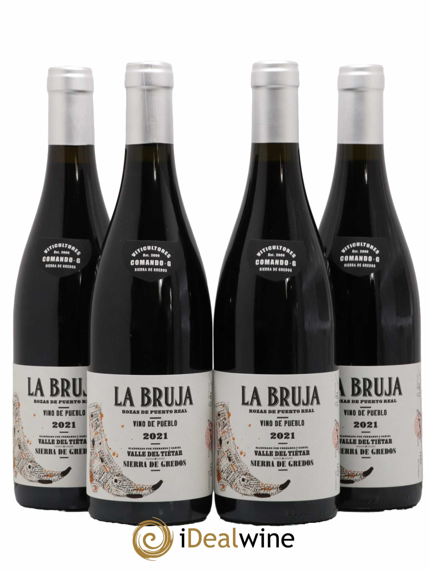 Vinos de Madrid DO Comando G La Bruja de Rozas 2021 - Lot de 4 bouteilles - 0