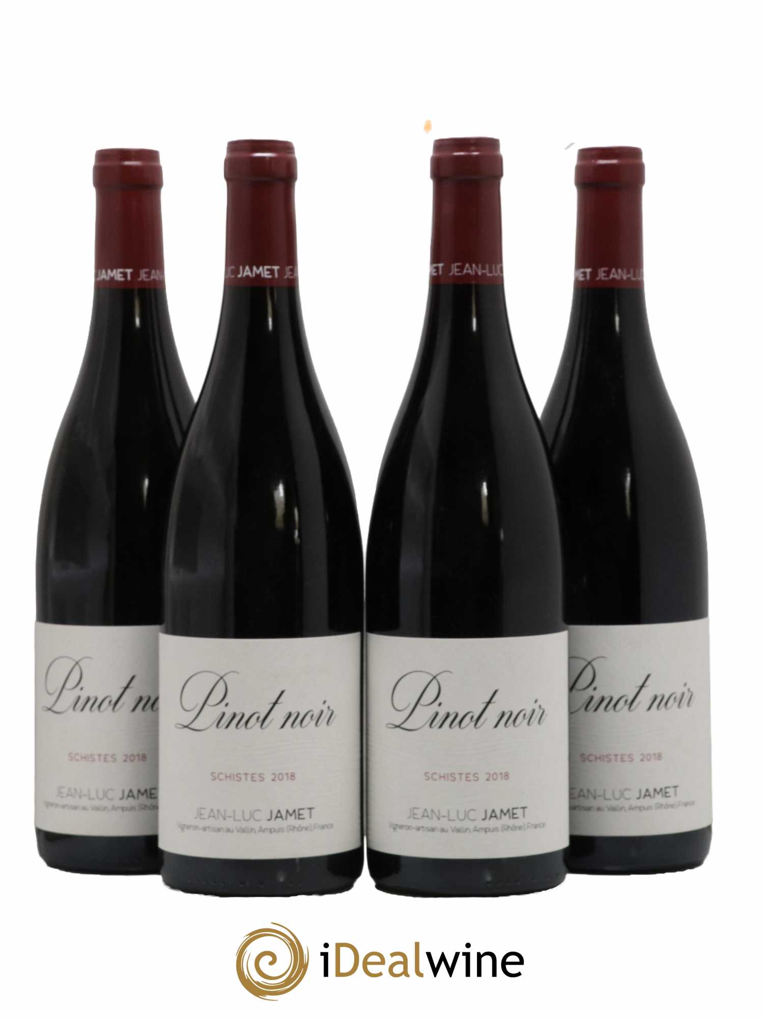 Collines Rhodaniennes Pinot Noir Schistes J L.Jamet 2018 - Lot de 4 bouteilles - 0