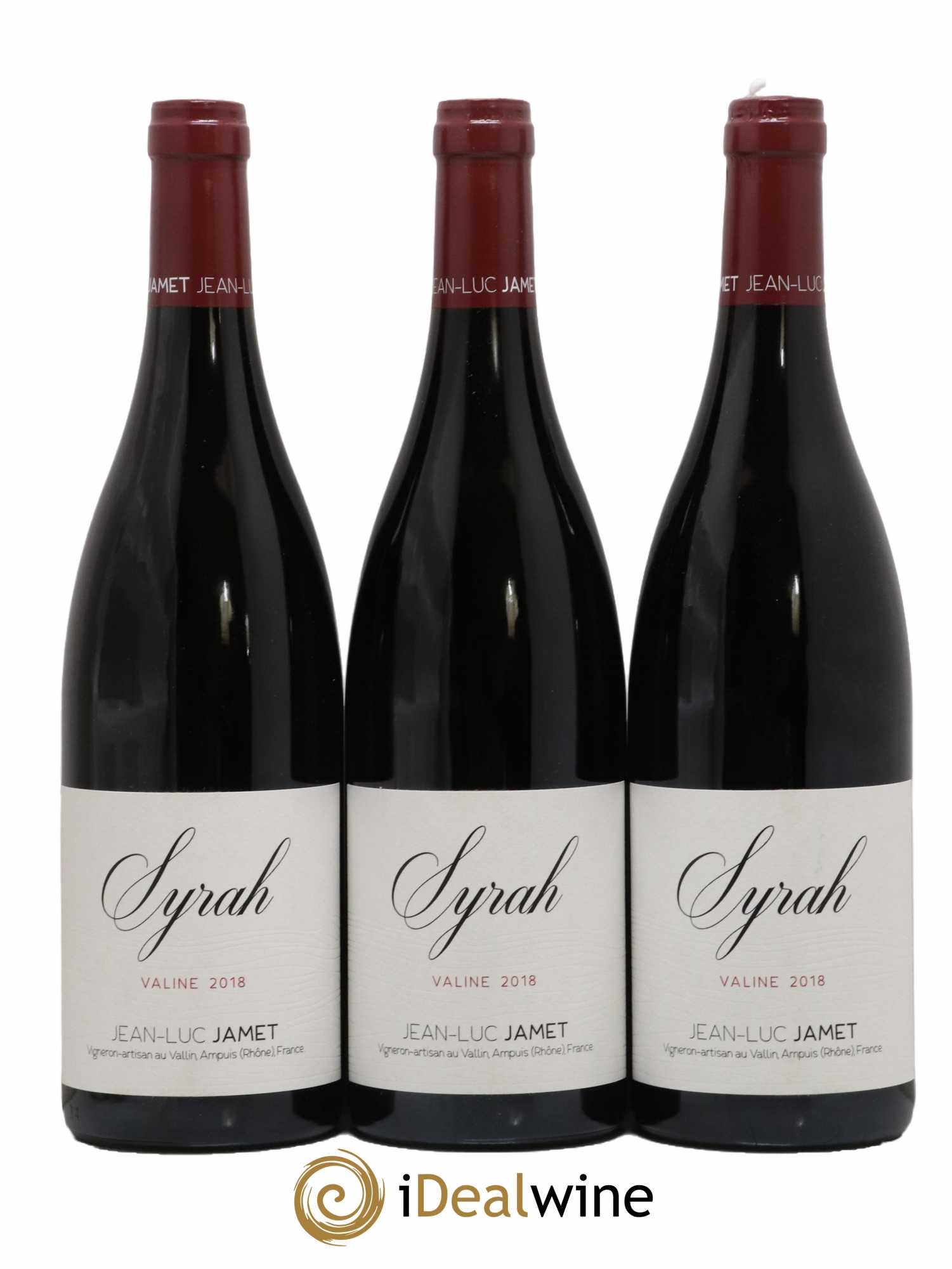 Collines Rhodaniennes Syrah Valine J-L Jamet 2018 - Lot de 3 bouteilles - 0