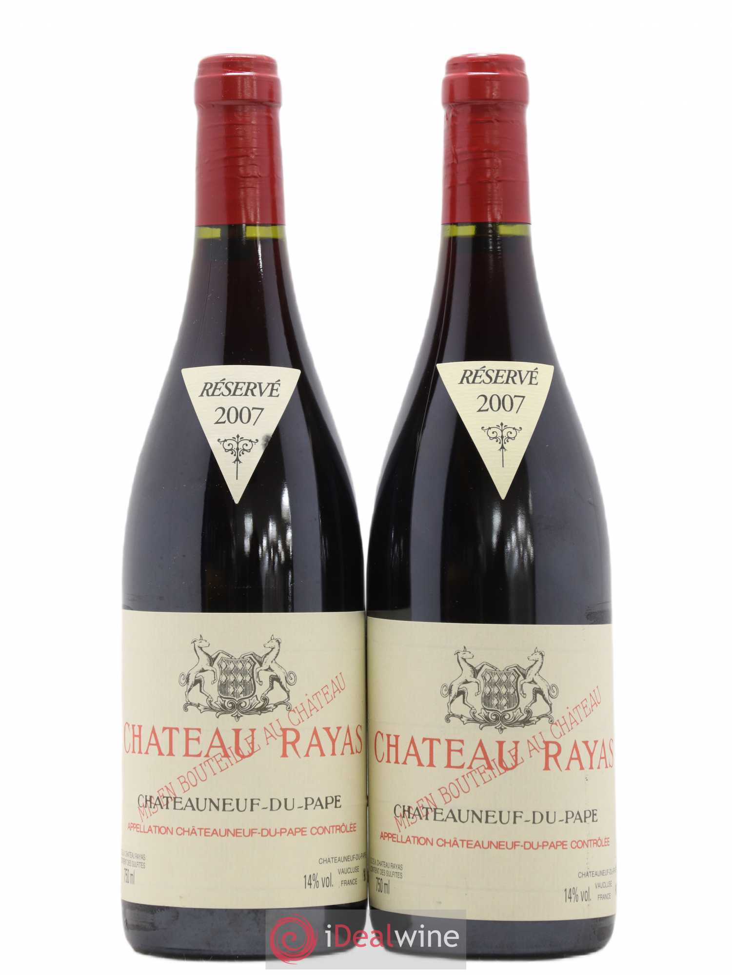 Châteauneuf-du-Pape Château Rayas Emmanuel Reynaud 2007 - Lot de 2 bouteilles - 0