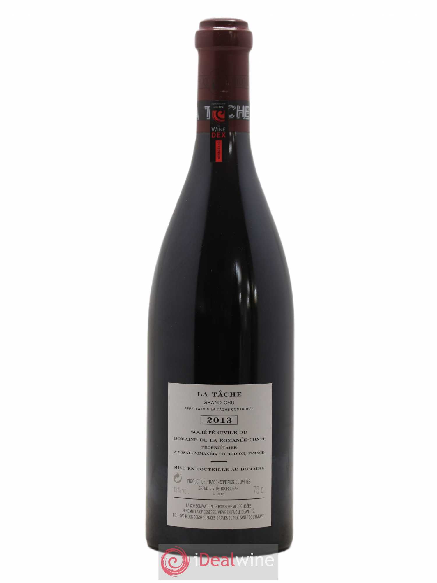 La Tâche Grand Cru Domaine de la Romanée-Conti 2013 - Lot de 1 bouteille - 1