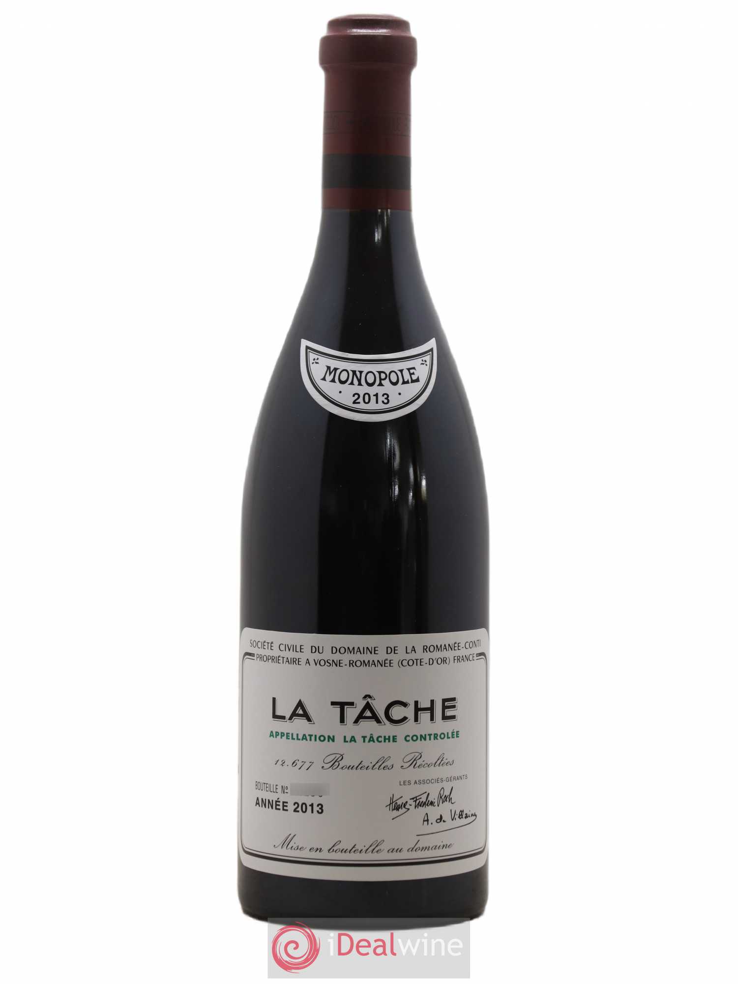 La Tâche Grand Cru Domaine de la Romanée-Conti 2013 - Lot de 1 bouteille - 0