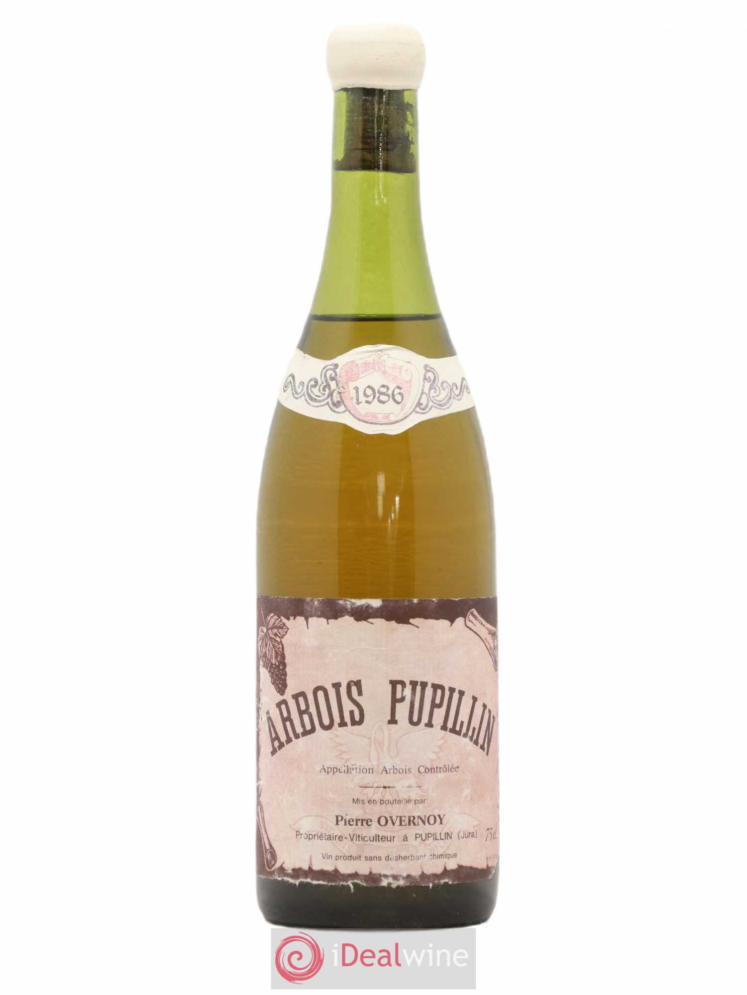 Arbois-Pupillin Chardonnay (cire blanche) Overnoy-Houillon (Domaine) 1986 - Lot de 1 bouteille - 0