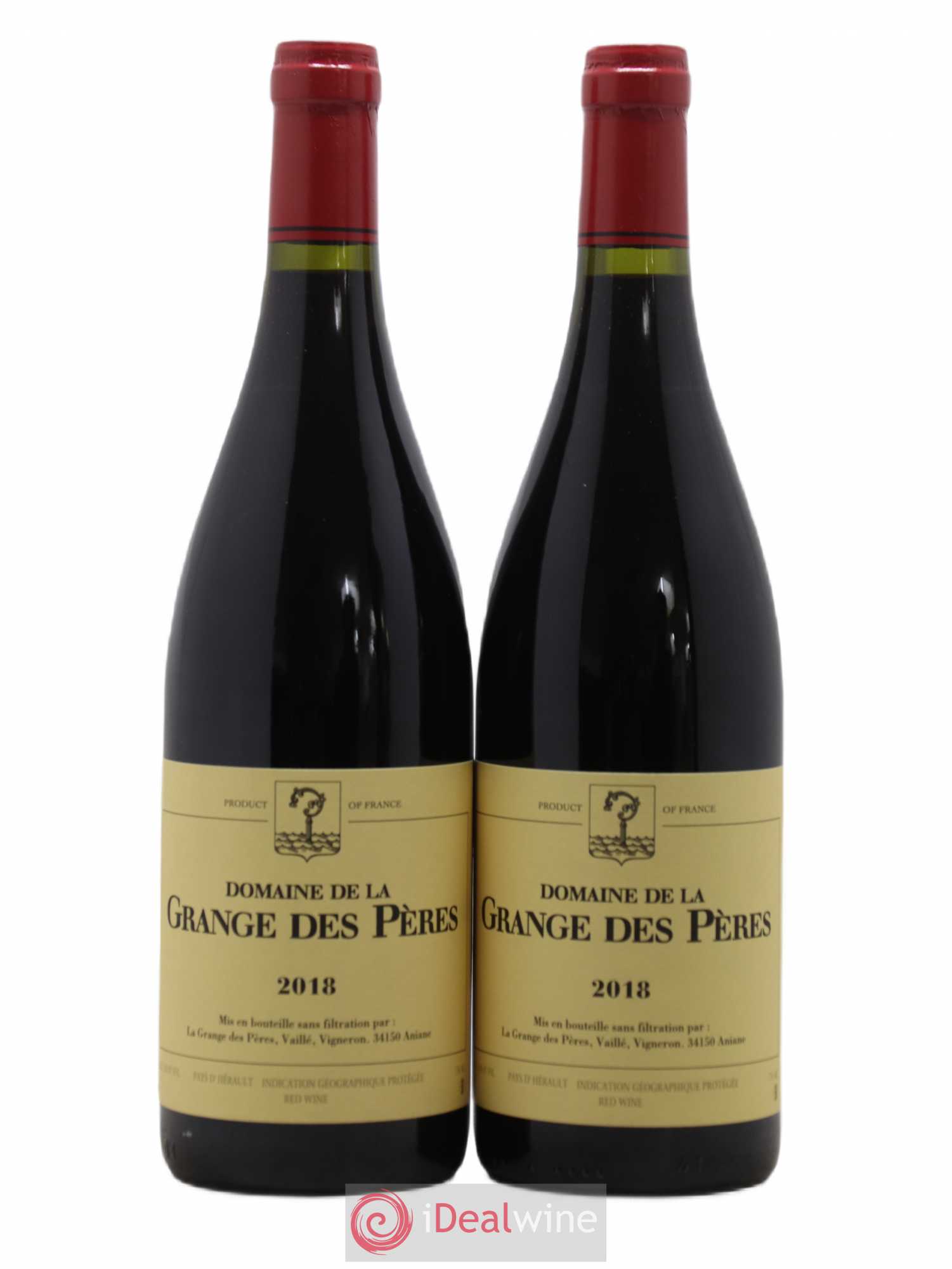 Pays d'Hérault Grange des Pères Laurent Vaillé 2018 - Lot de 2 bouteilles - 0