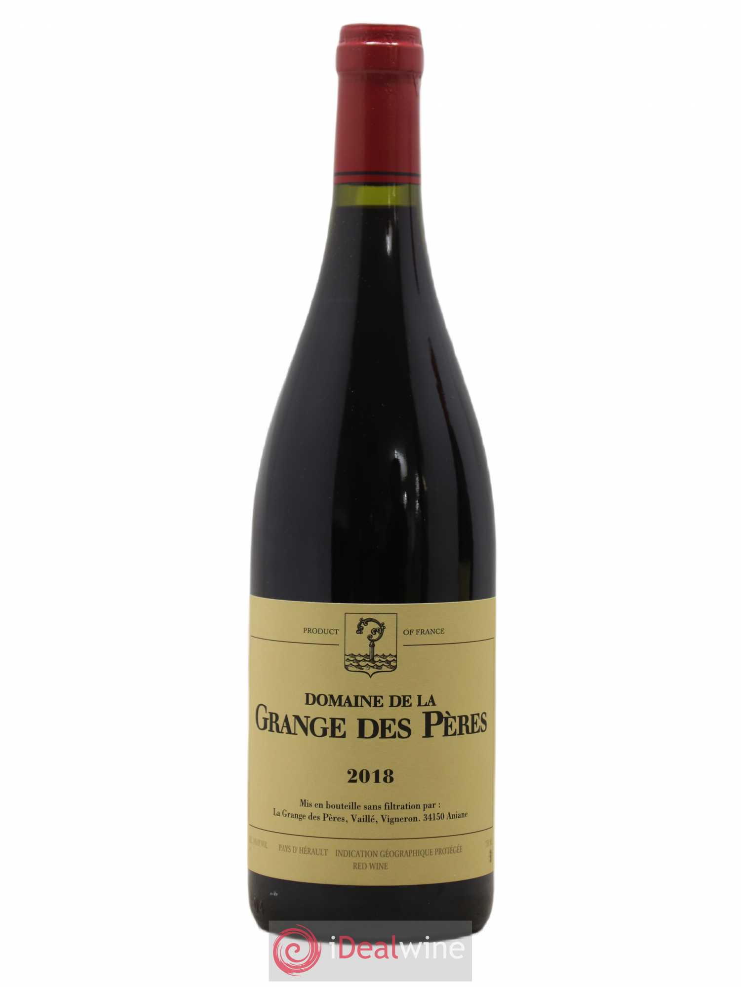 Pays d'Hérault Grange des Pères Laurent Vaillé 2018 - Lot de 1 bouteille - 0