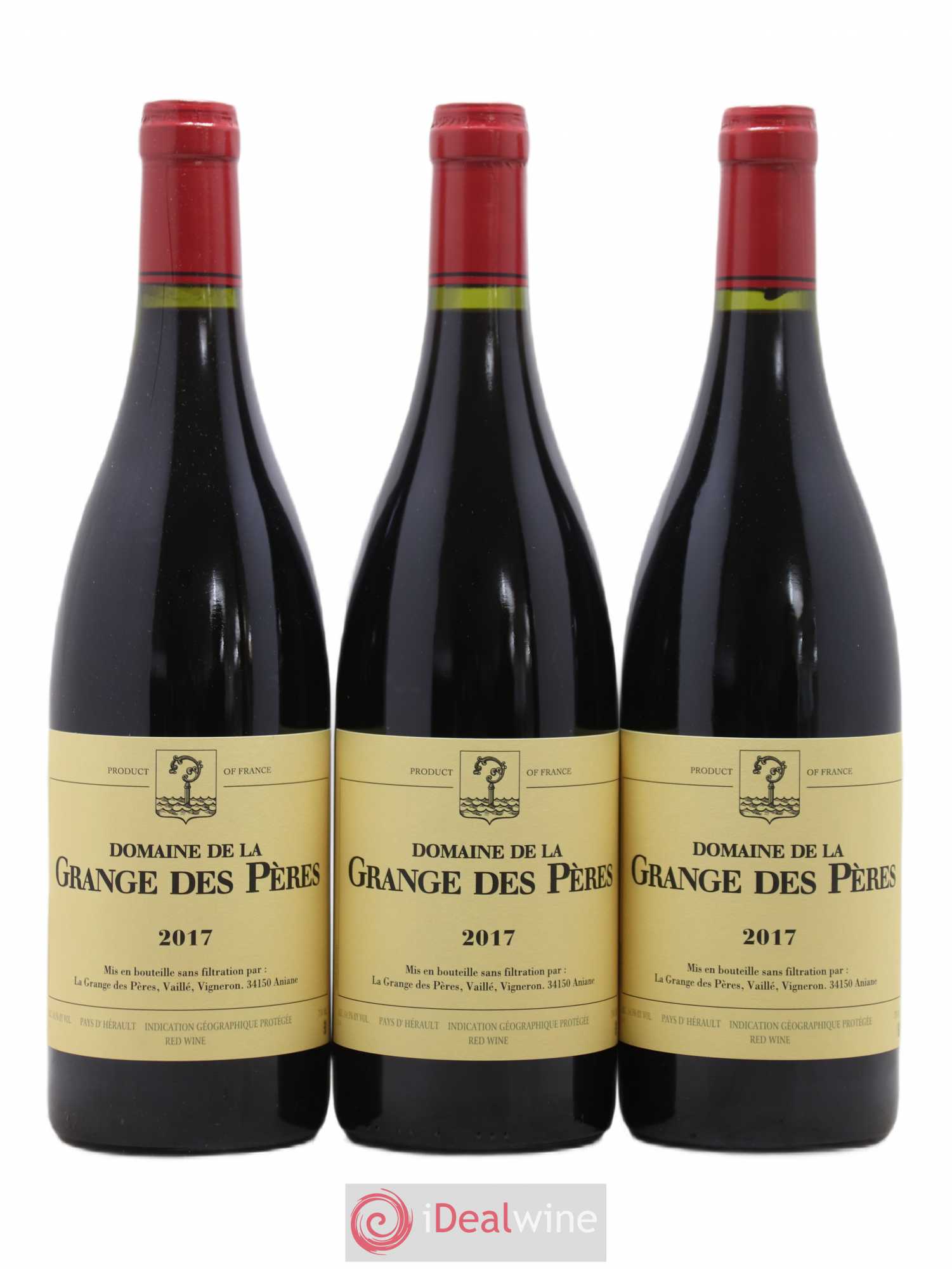 Pays d'Hérault Grange des Pères Laurent Vaillé 2017 - Lot de 3 bouteilles - 0
