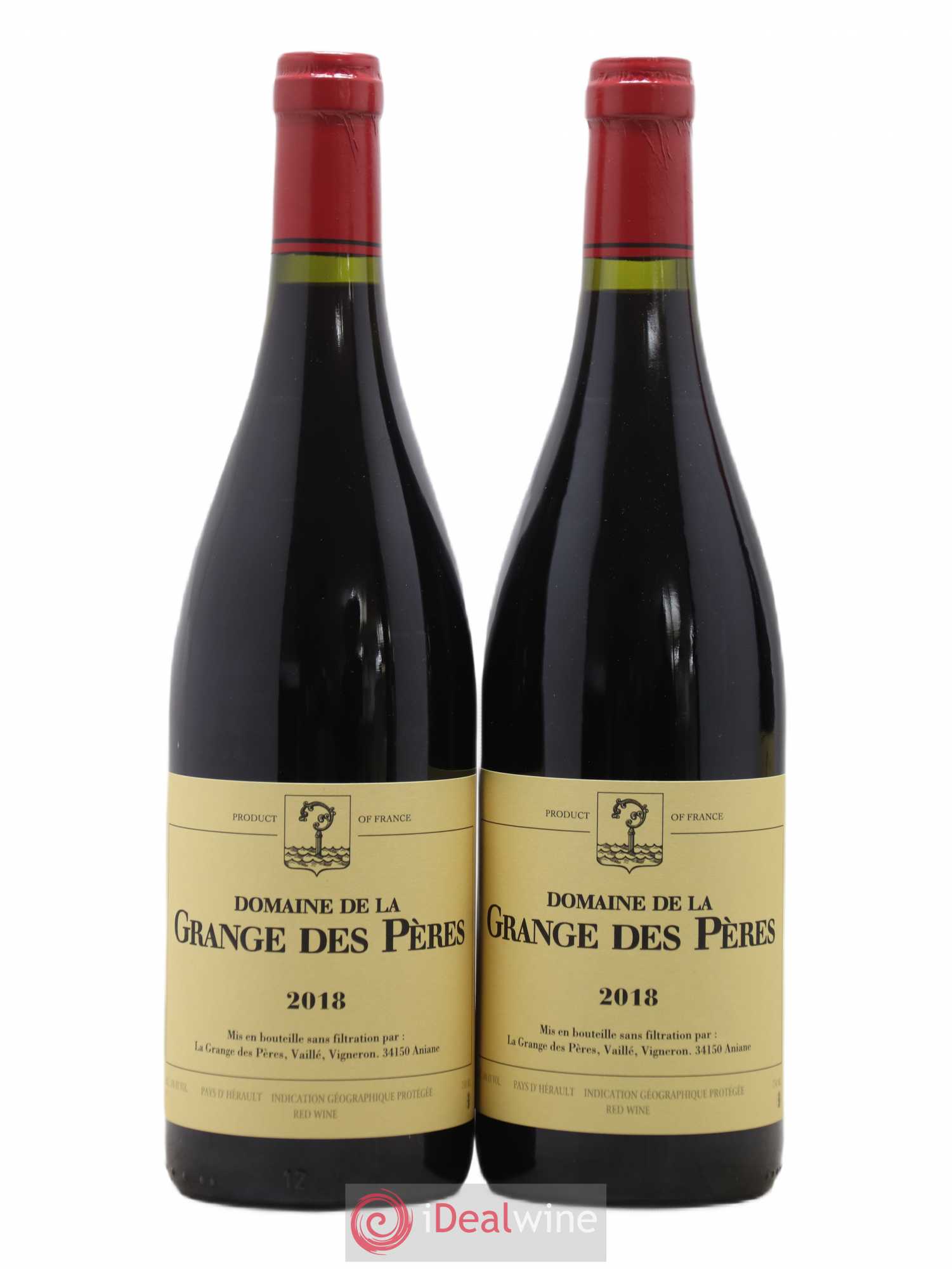 Pays d'Hérault Grange des Pères Laurent Vaillé 2018 - Lot de 2 bouteilles - 0