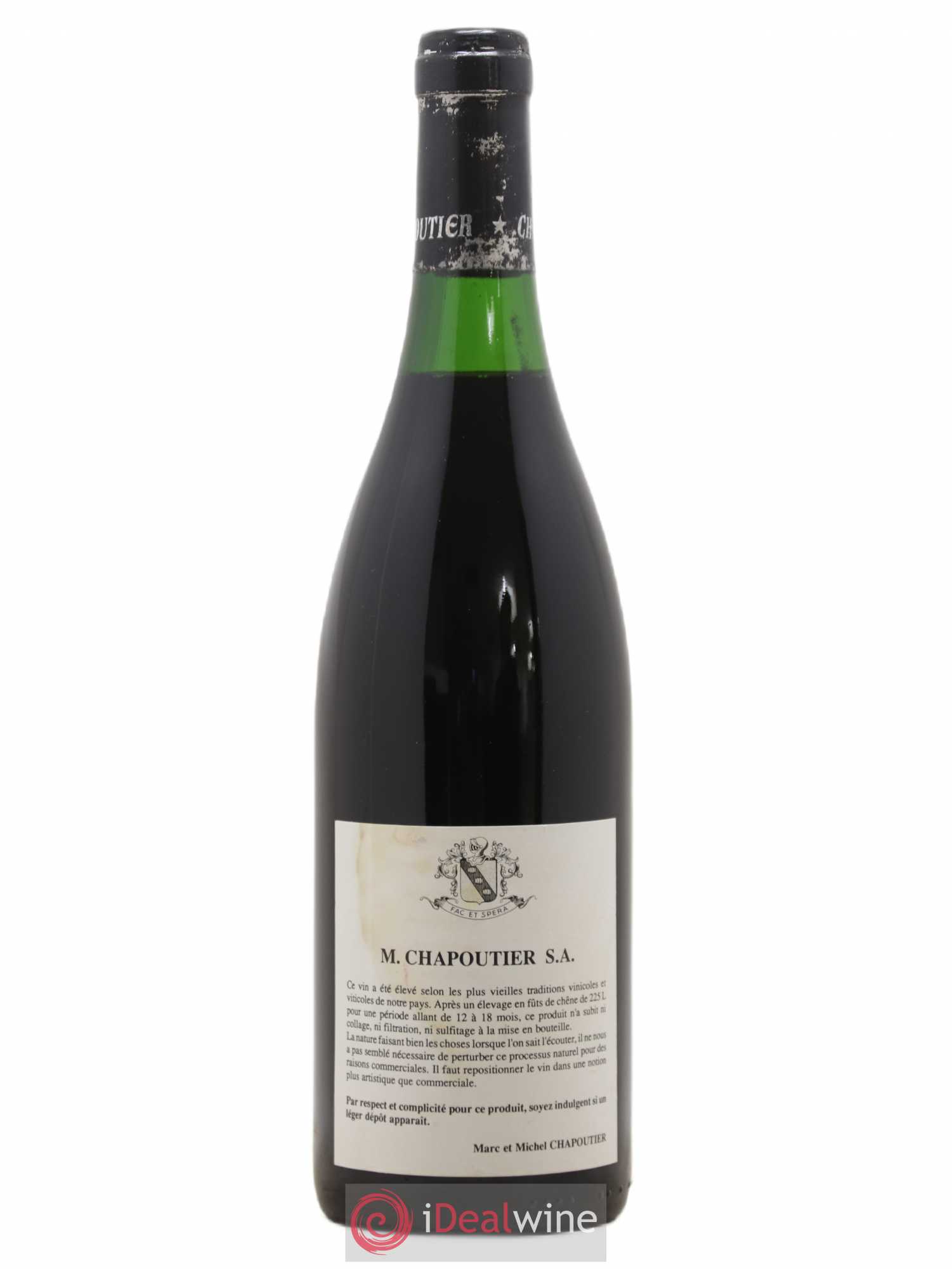 Hermitage Ermitage Le Pavillon Chapoutier 1989 - Lot de 1 bouteille - 1