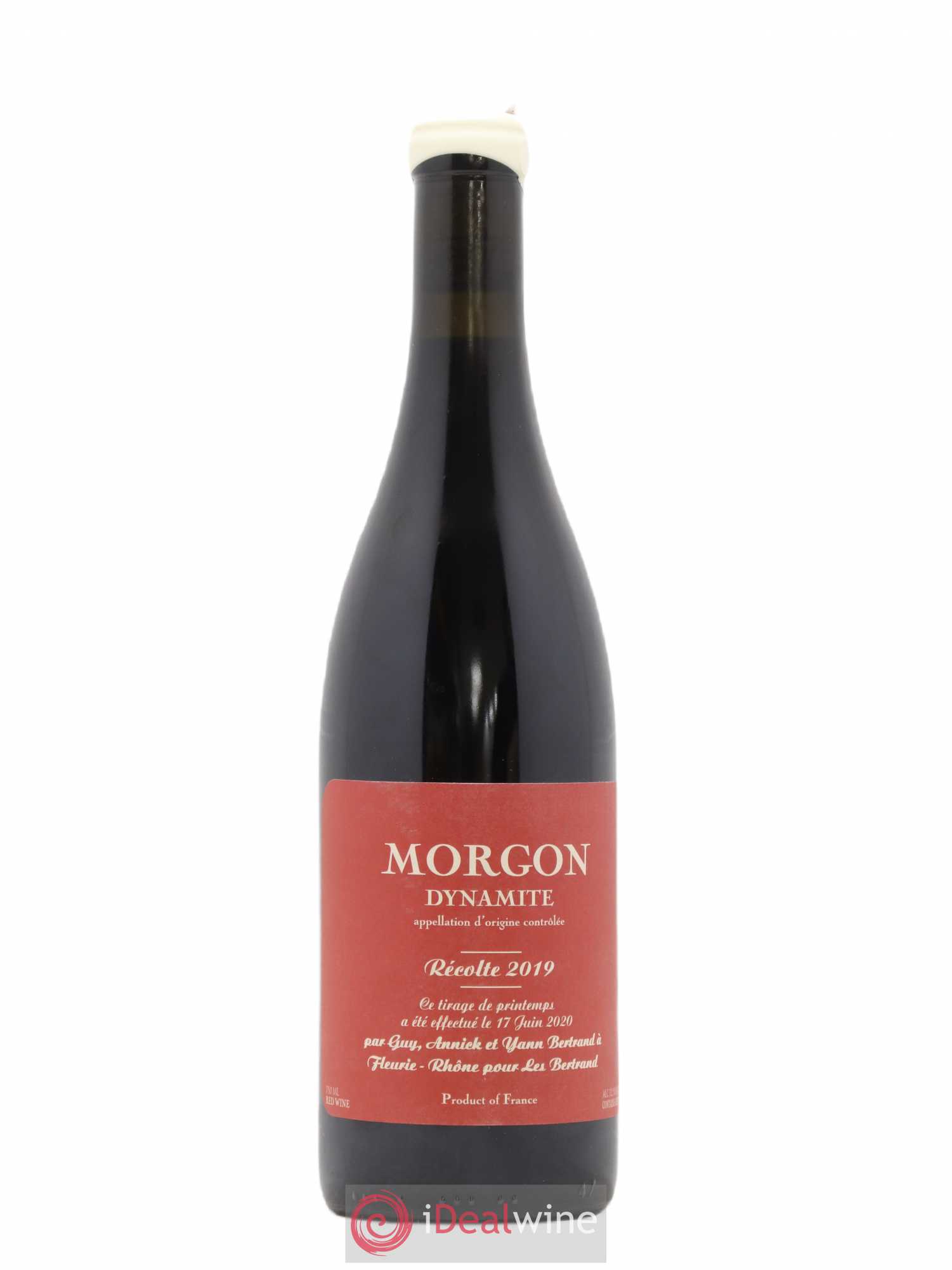 Morgon Dynamite Yann Bertrand (sans prix de réserve) 2019 - Lot de 1 bouteille - 0