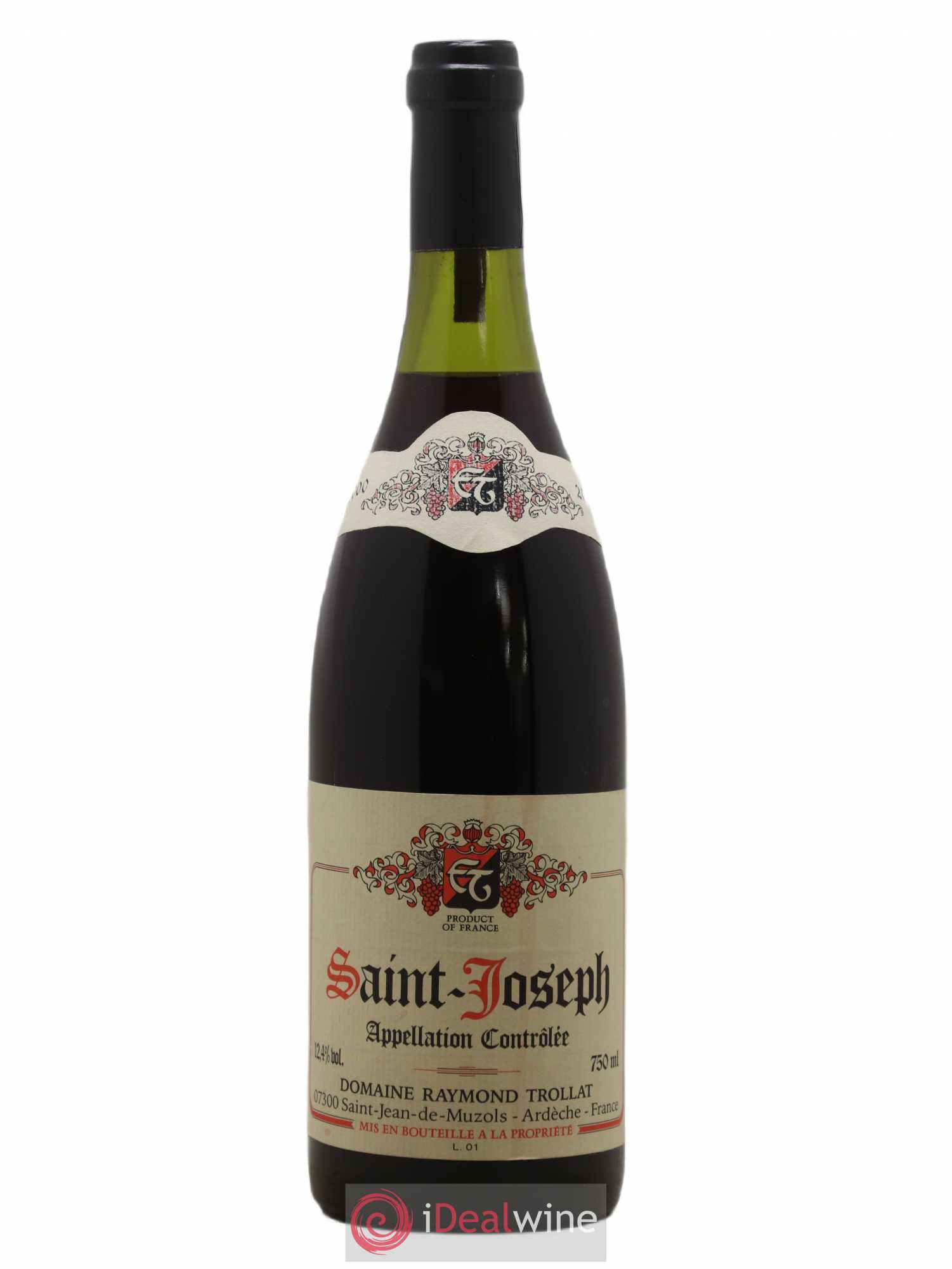 Saint-Joseph Raymond Trollat 2000 - Lot de 1 bouteille - 0