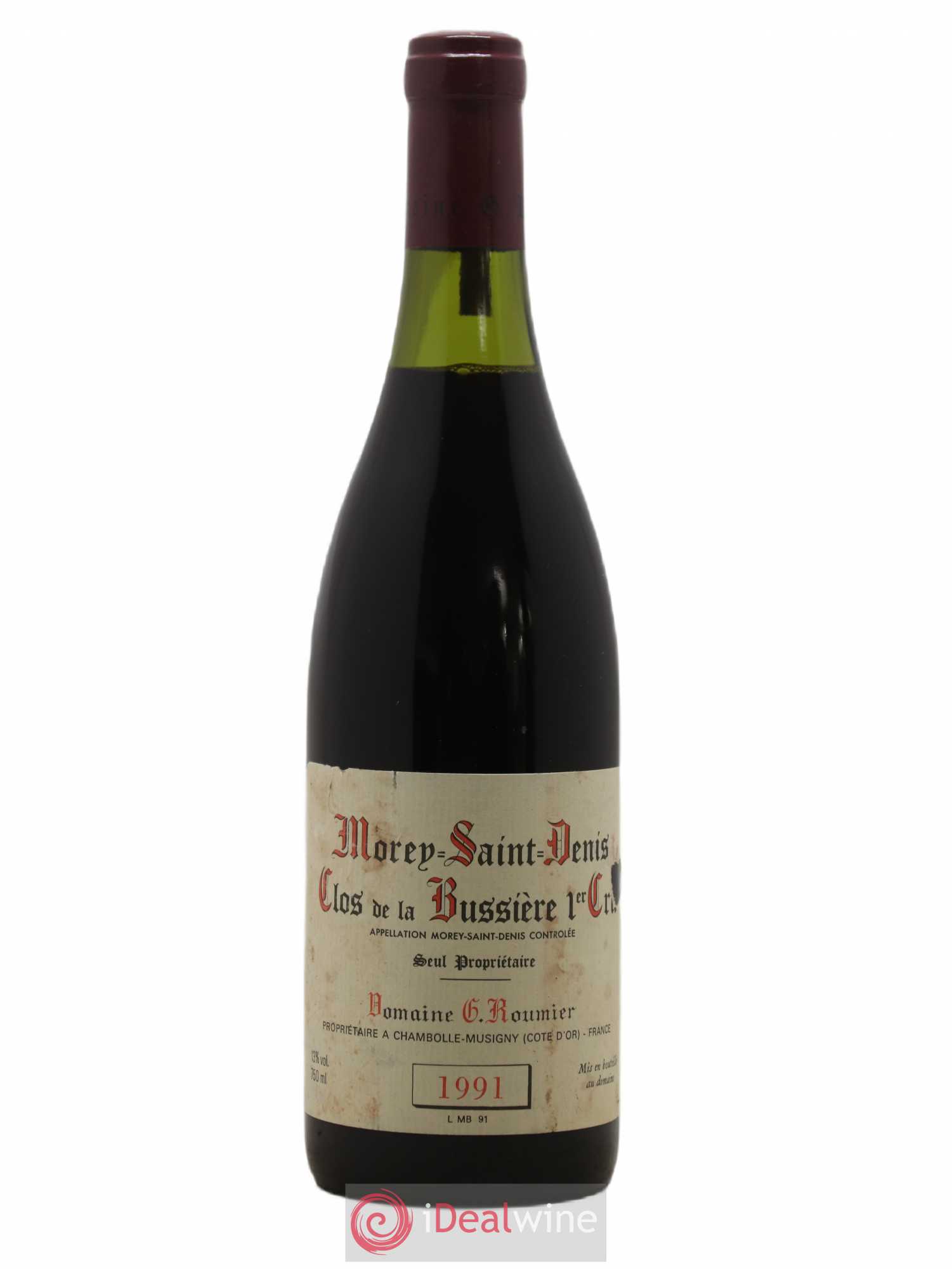 Morey-Saint-Denis 1er Cru Clos de la Bussière Georges Roumier (Domaine) 1991 - Lot de 1 bouteille - 0