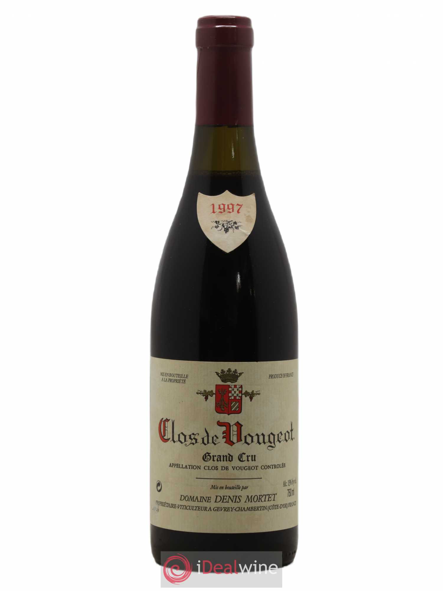 Clos de Vougeot Grand Cru Denis Mortet (Domaine) 1997 - Lot de 1 bouteille - 0