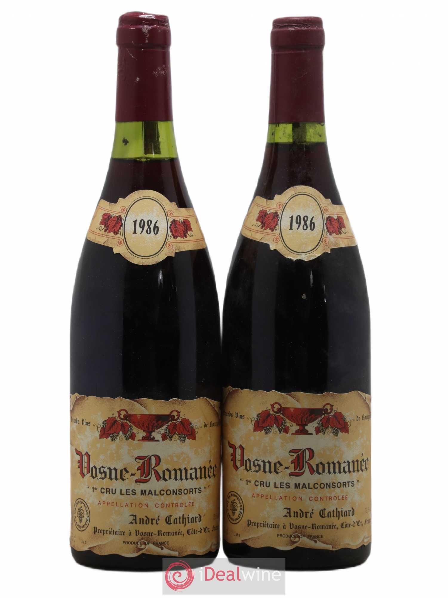 Vosne-Romanée 1er Cru Les Malconsorts A.Cathiard 1986 - Posten von 2 Flaschen - 0