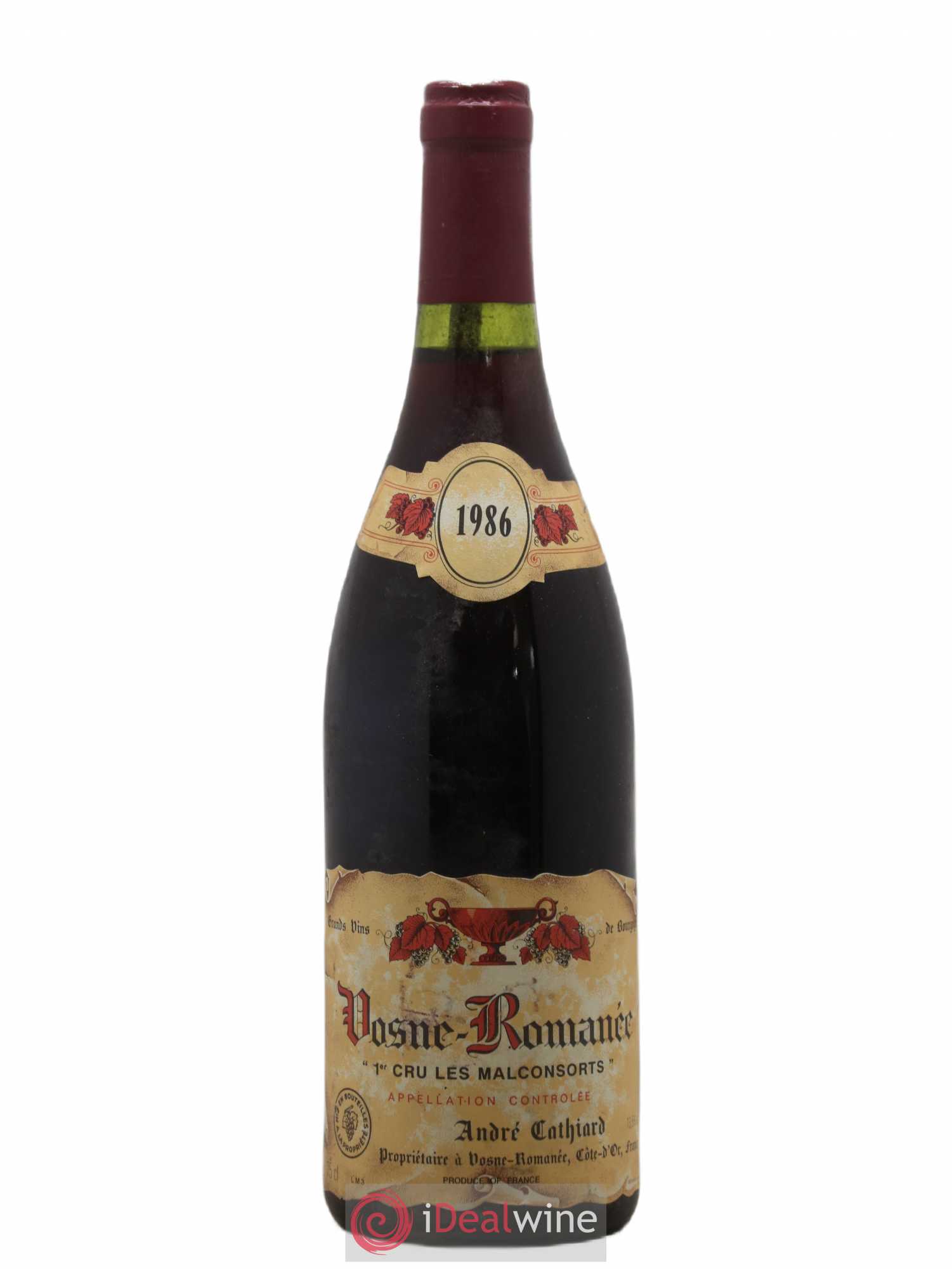 Vosne-Romanée 1er Cru Les Malconsorts A.Cathiard 1986 - Posten von 1 Flasche - 0
