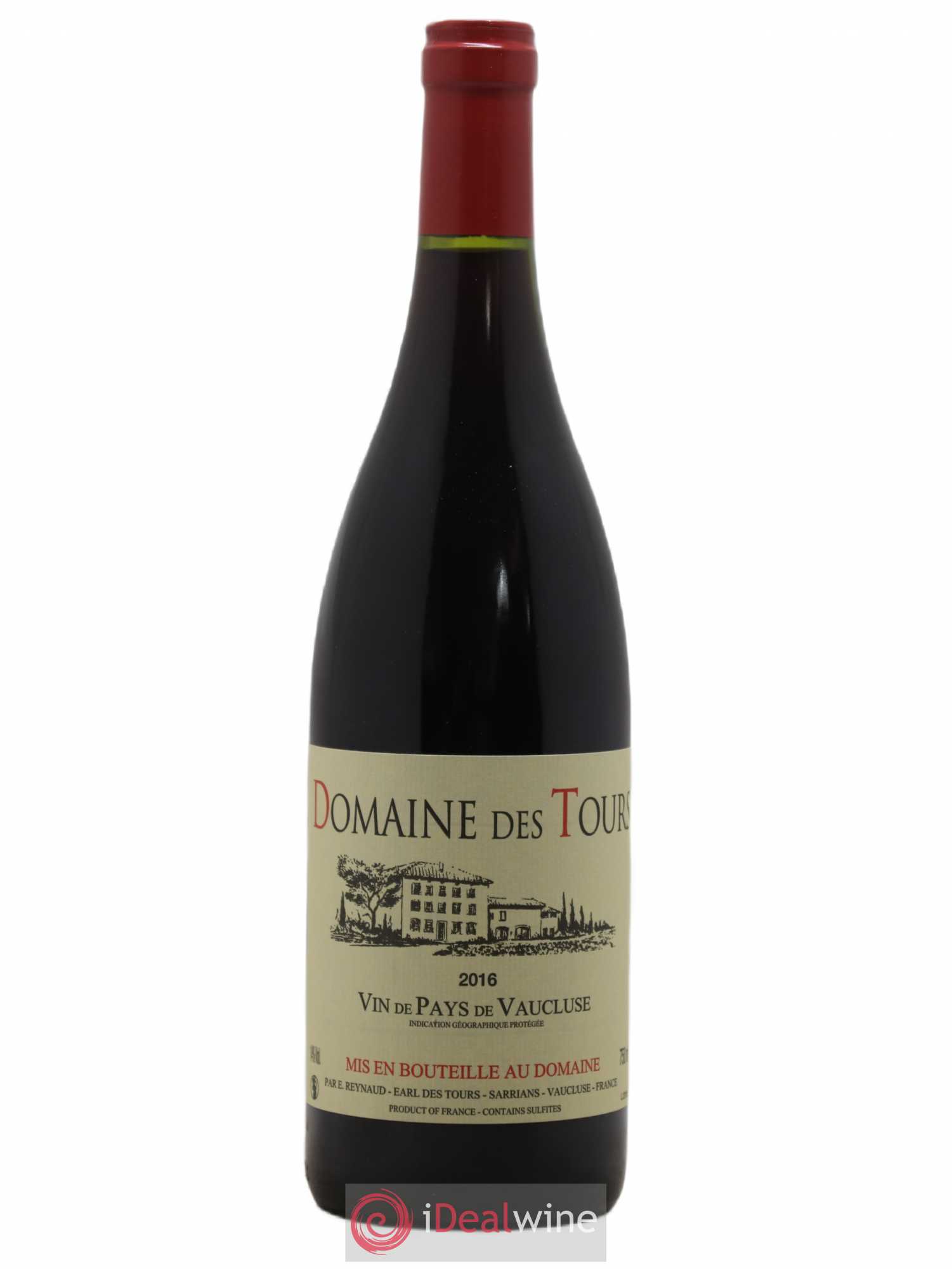 Vaucluse (Vin de Pays de Vaucluse) Domaine des Tours Emmanuel Reynaud 2016 - Lot de 1 bouteille - 0