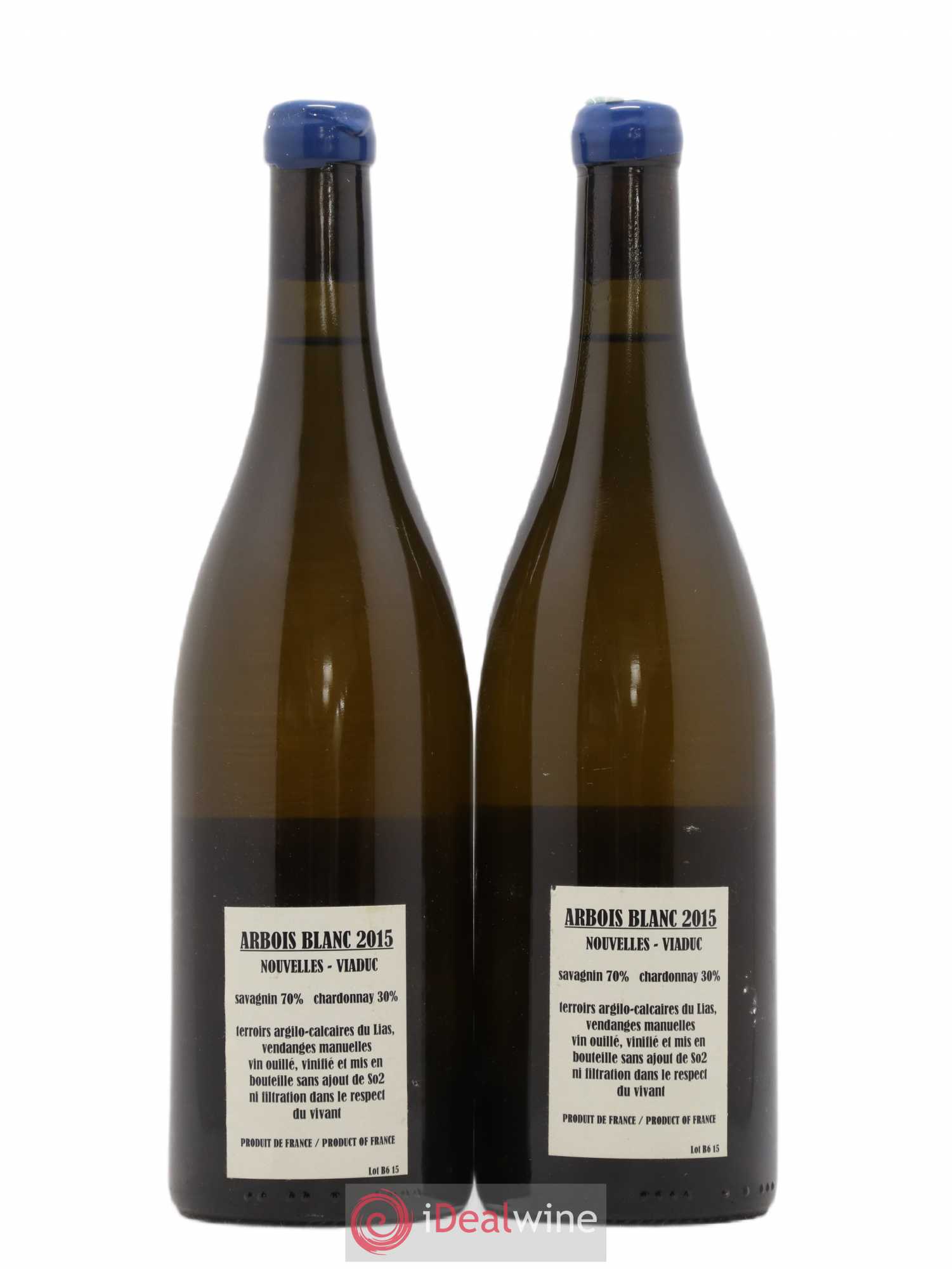 Arbois Savagnin Chardonnay Nouvelles-Viaduc Adeline Houillon & Renaud Bruyère 2015 - Lot de 2 bouteilles - 1