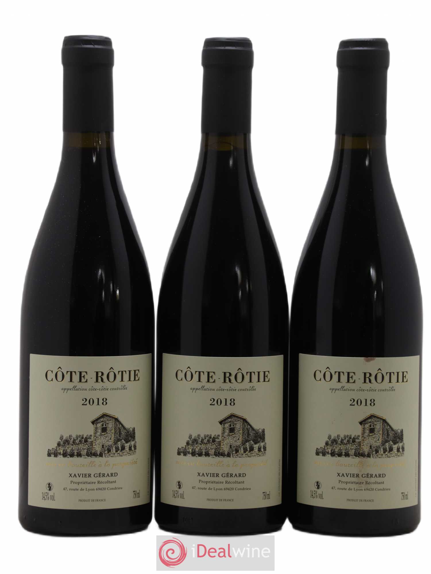 Côte-Rôtie X.Gerard 2018 - Posten von 3 Flaschen - 0