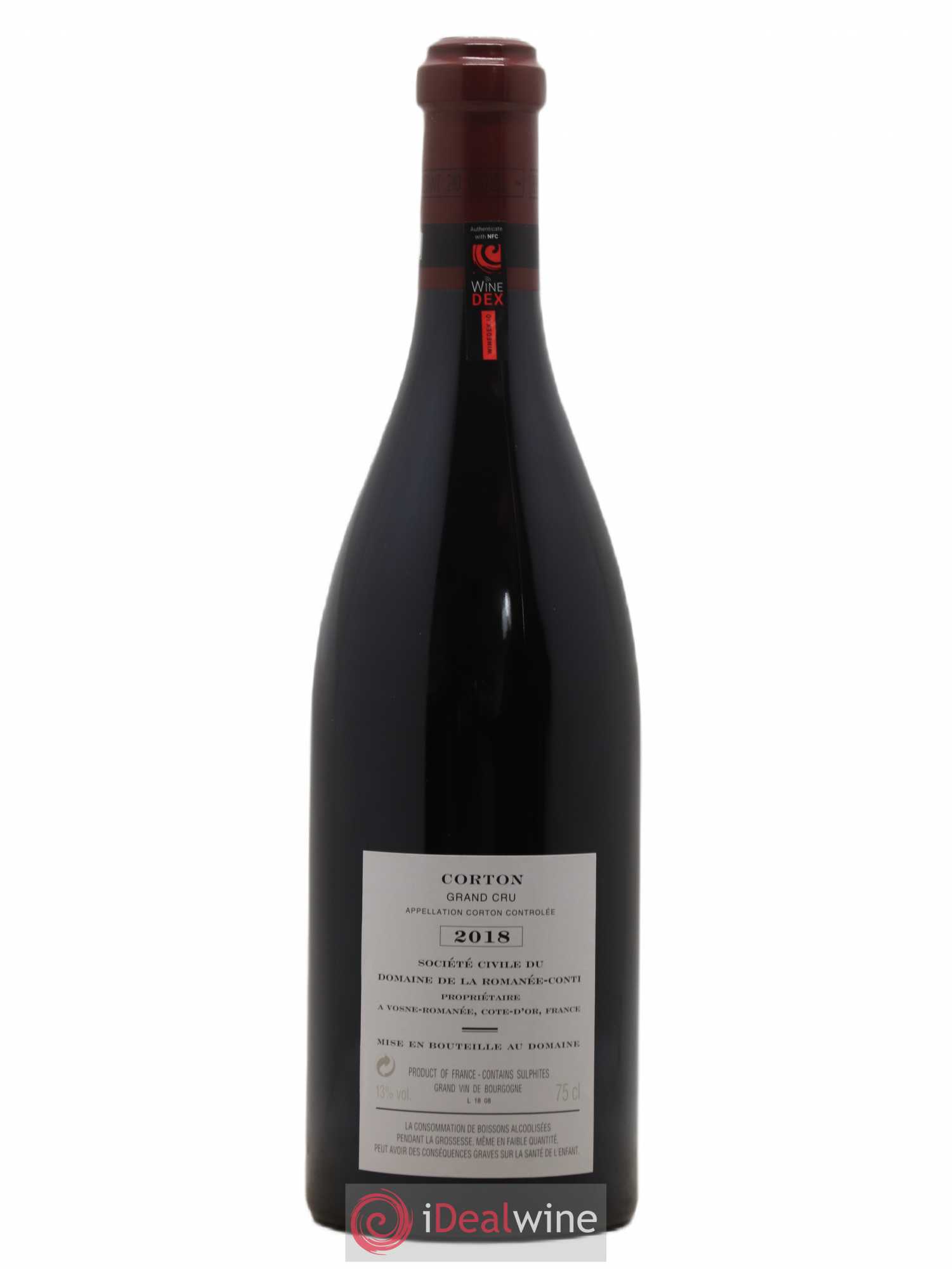 Corton Grand Cru Domaine de la Romanée-Conti 2018 - Lot de 1 bouteille - 1