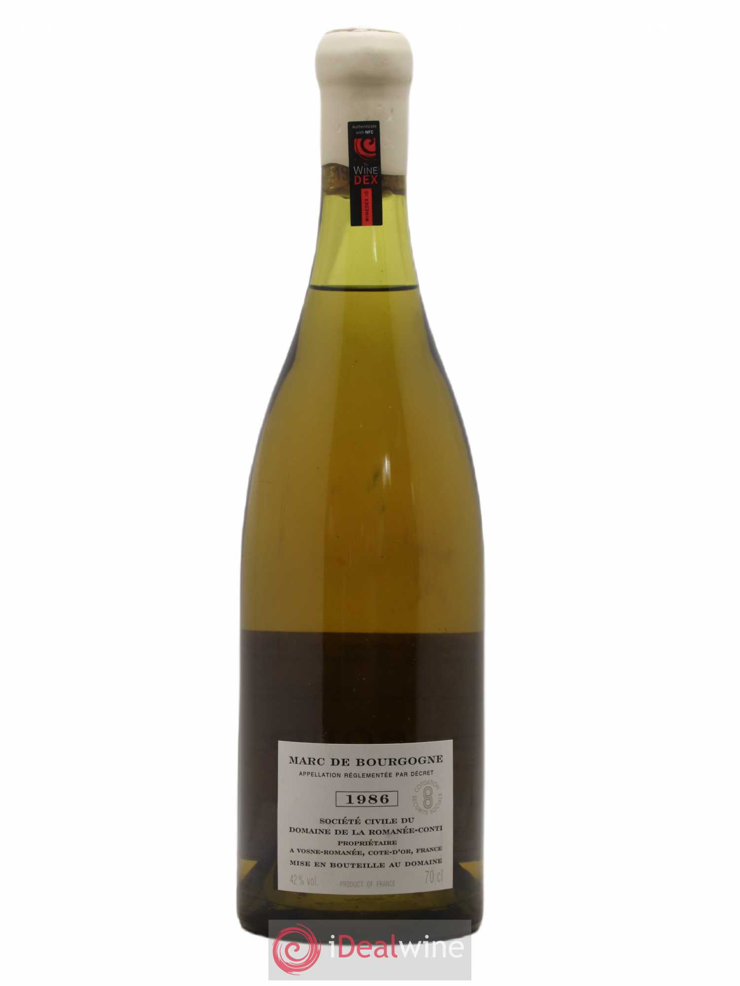 Marc de Bourgogne Domaine de la Romanée-Conti 1986 - Lot de 1 bouteille - 1