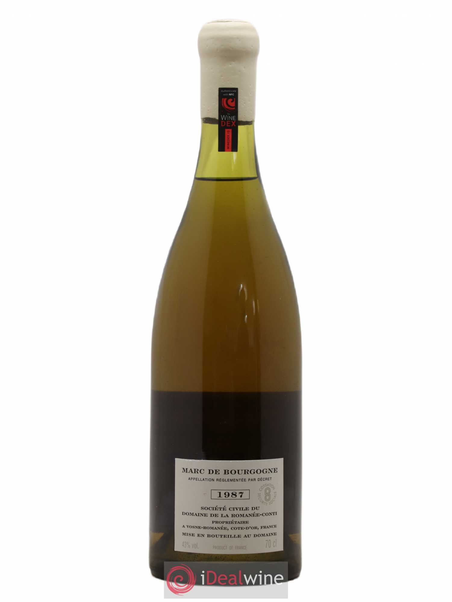 Marc de Bourgogne Domaine de la Romanée-Conti 1987 - Posten von 1 Flasche - 1