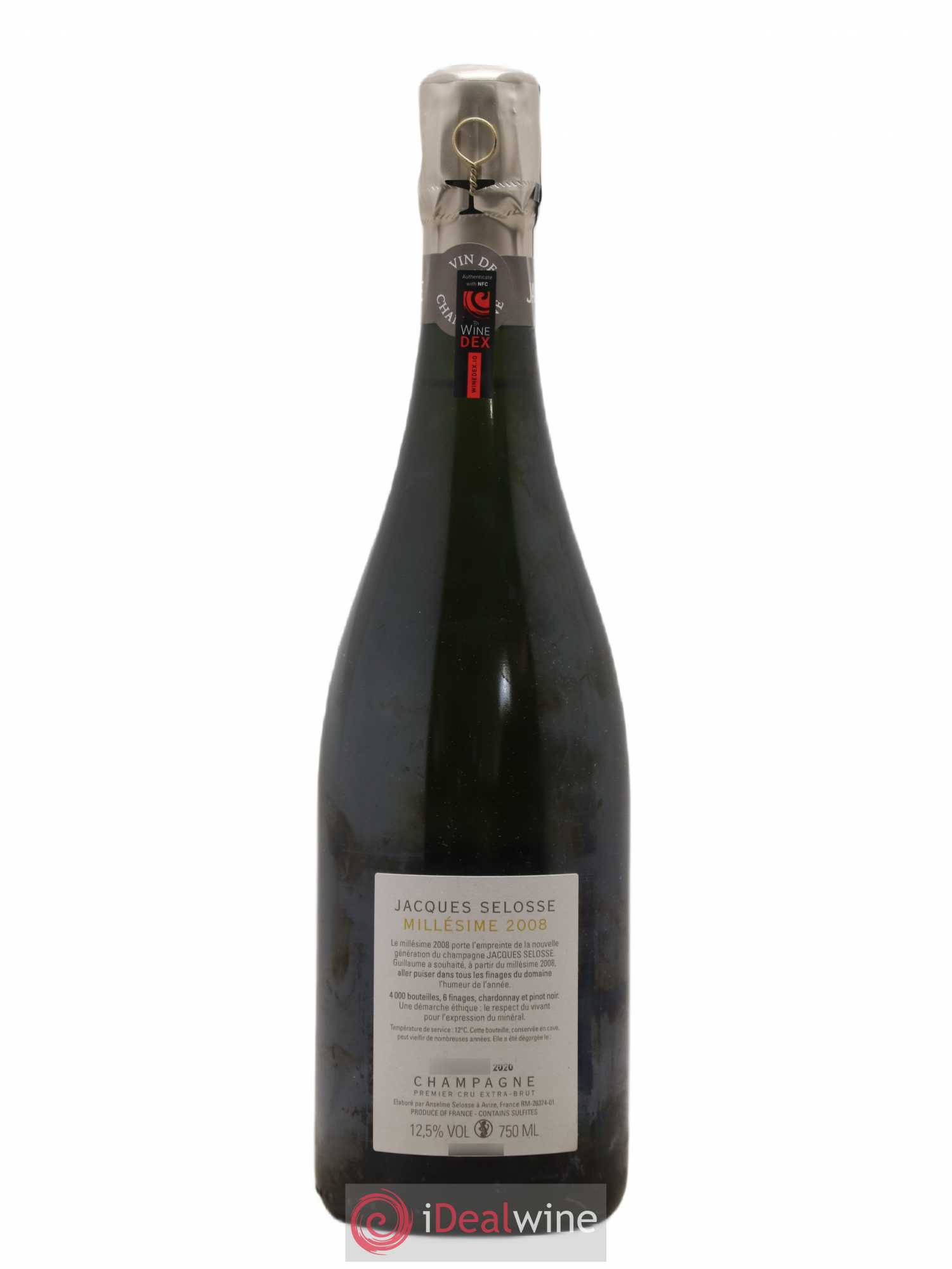 1er Cru Millésimé Extra-Brut Jacques Selosse 2008 - Lot de 1 bouteille - 1