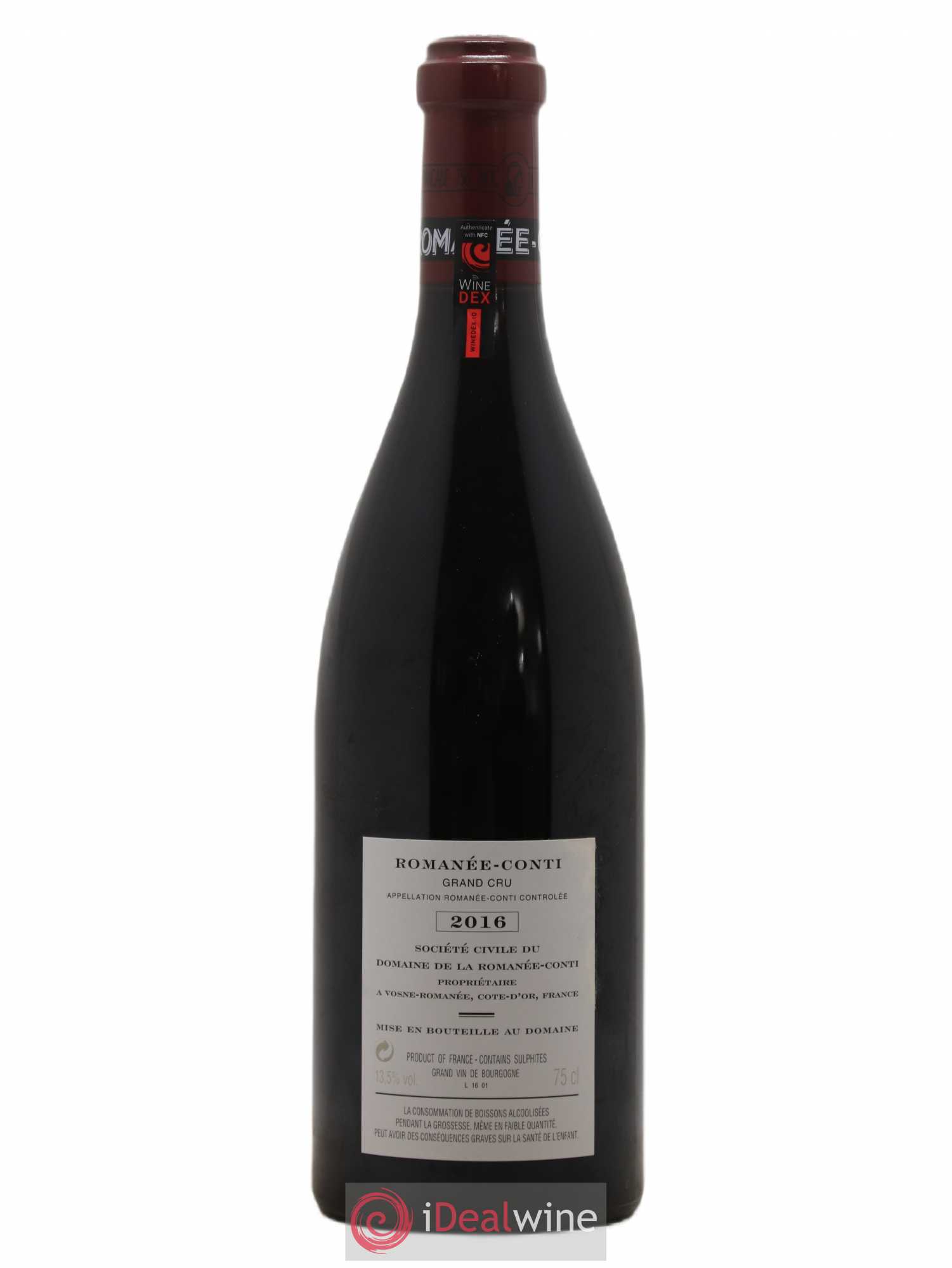 Romanée-Conti Grand Cru Domaine de la Romanée-Conti 2016 - Lot de 1 bouteille - 1