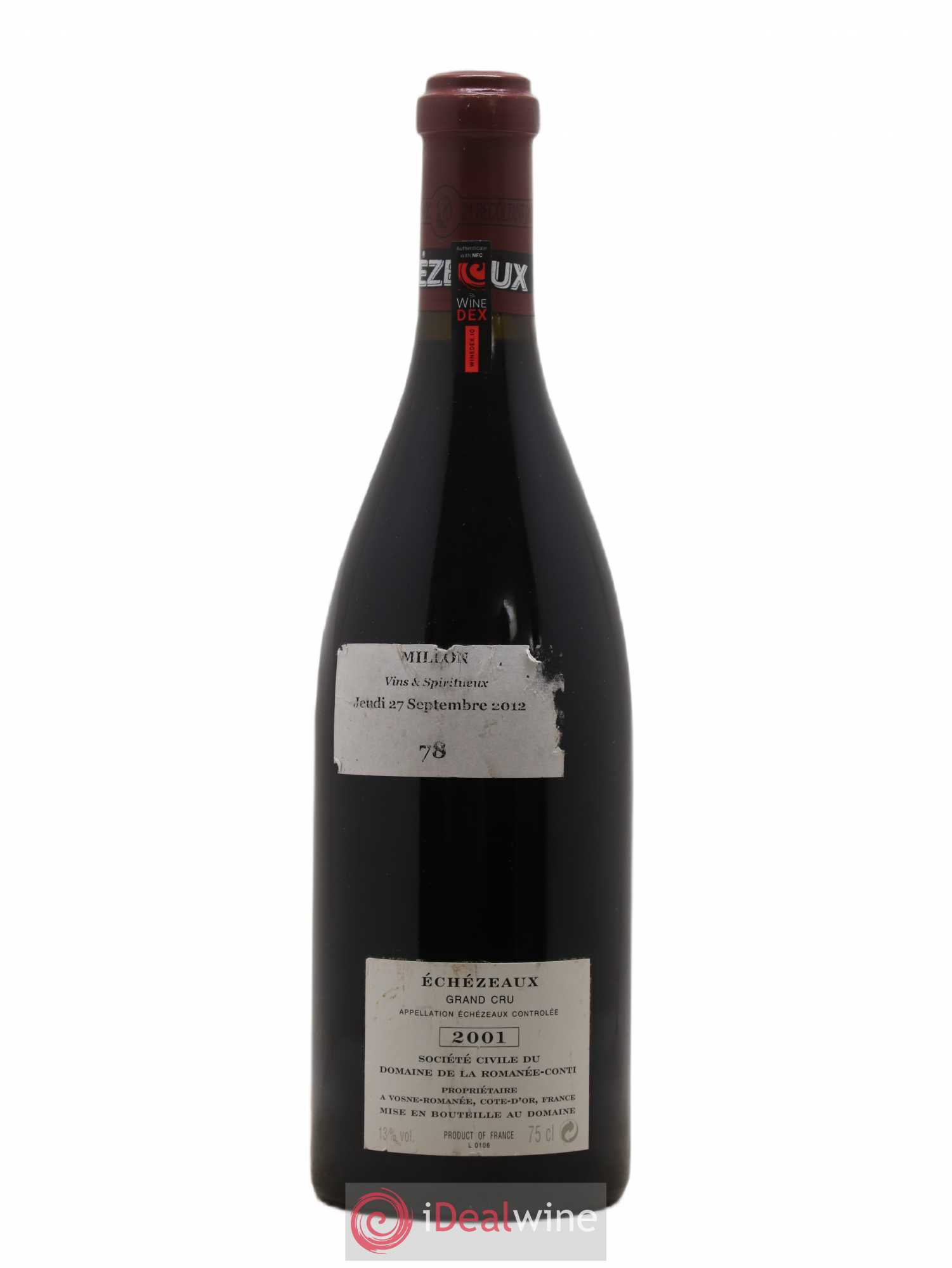 Echezeaux Grand Cru Domaine de la Romanée-Conti 2001 - Lot de 1 bouteille - 1