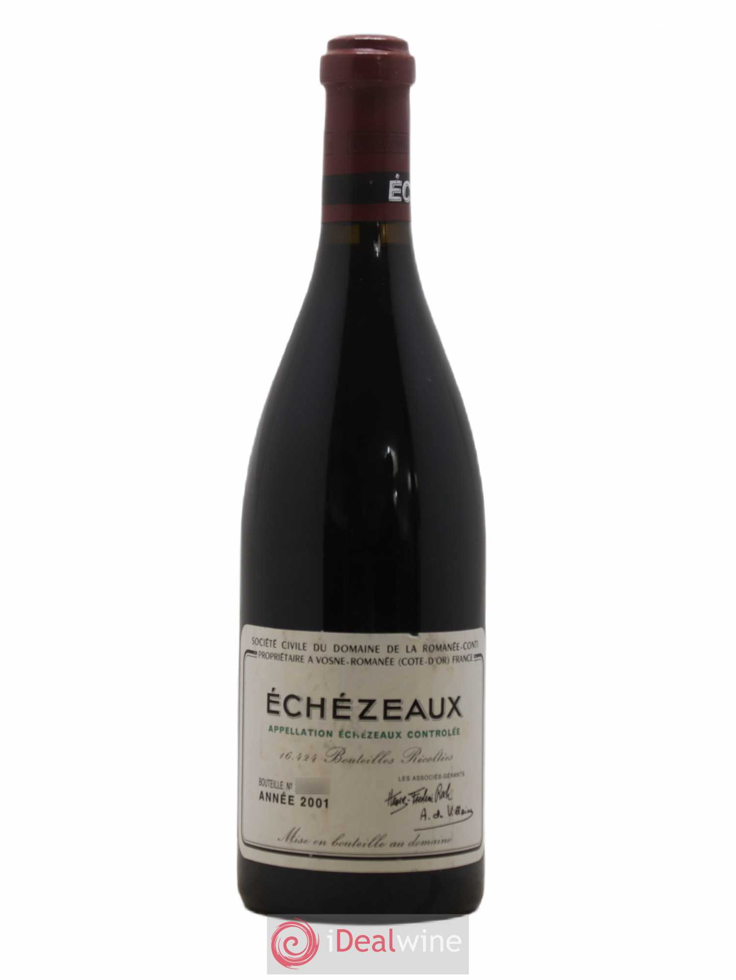 Echezeaux Grand Cru Domaine de la Romanée-Conti 2001 - Lot de 1 bouteille - 0