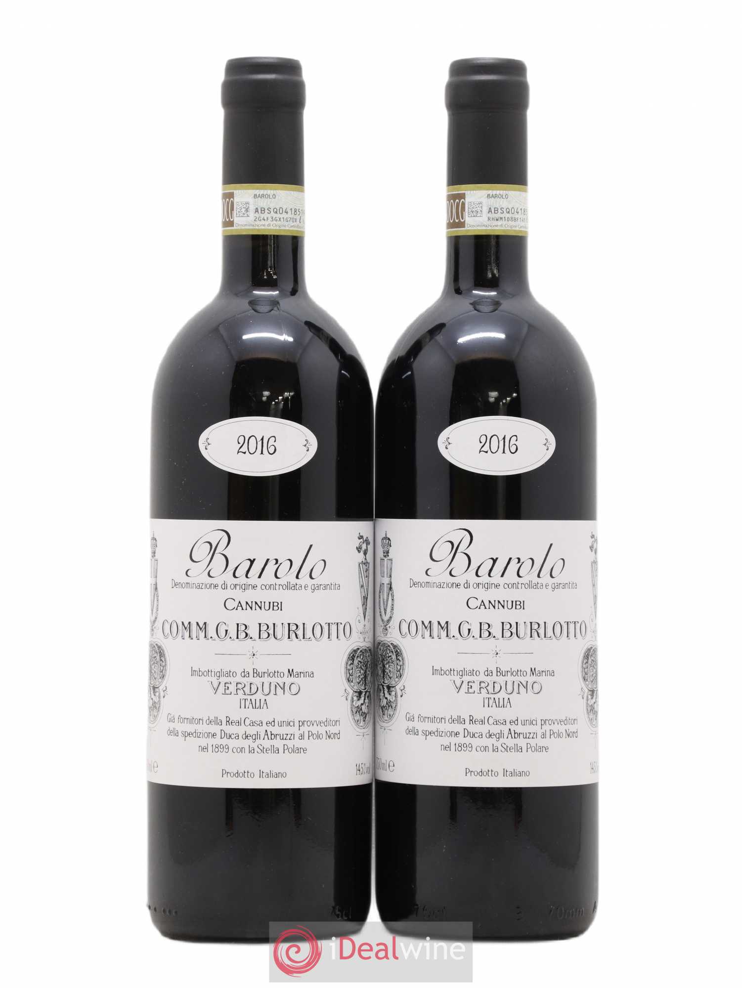 Barolo DOCG Cannubi Comm. Giovan Battista Burlotto 2016 - Lot de 2 bouteilles - 0