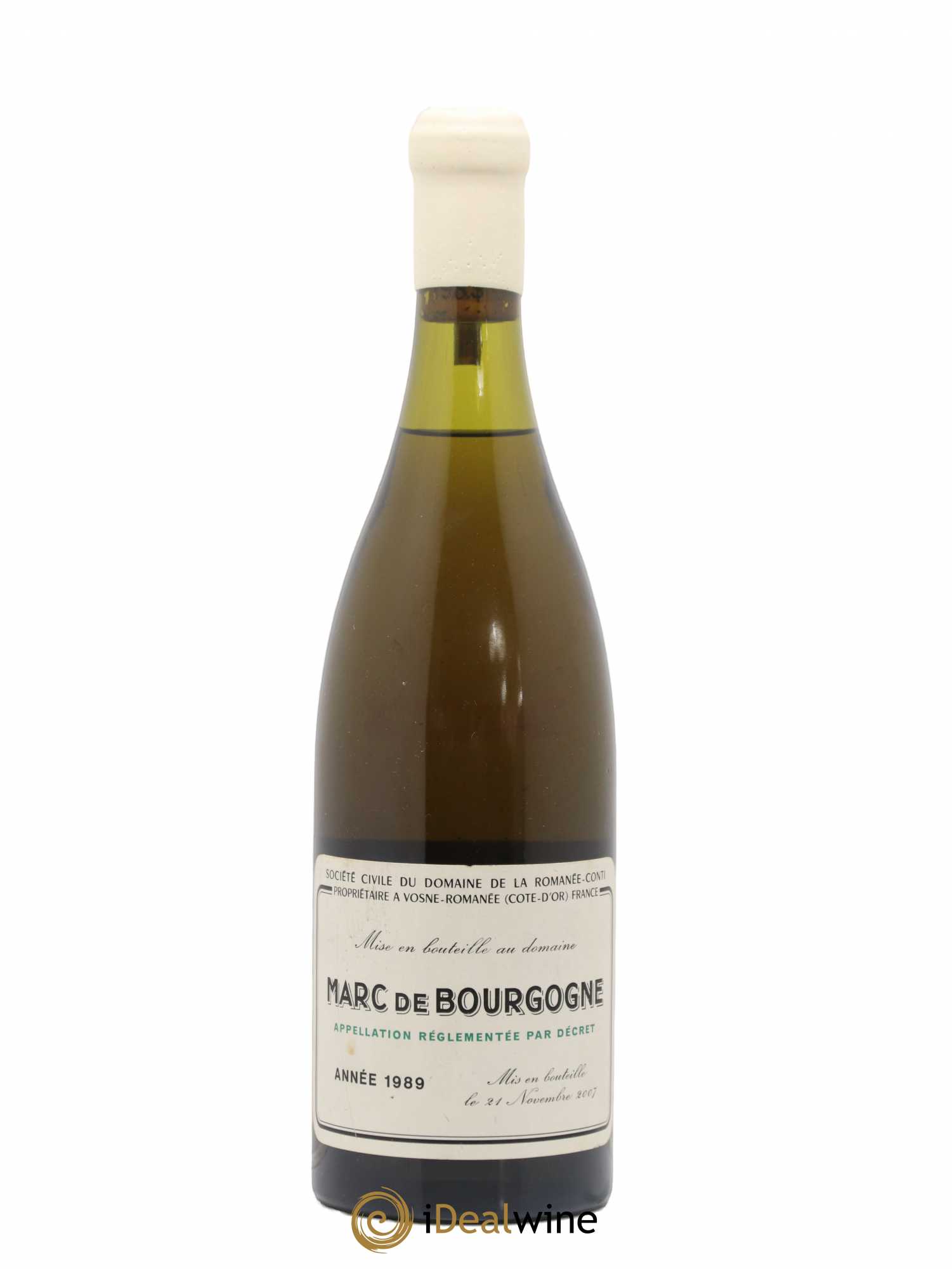 Marc de Bourgogne Domaine de la Romanée-Conti 1989 - Lot de 1 bouteille - 0