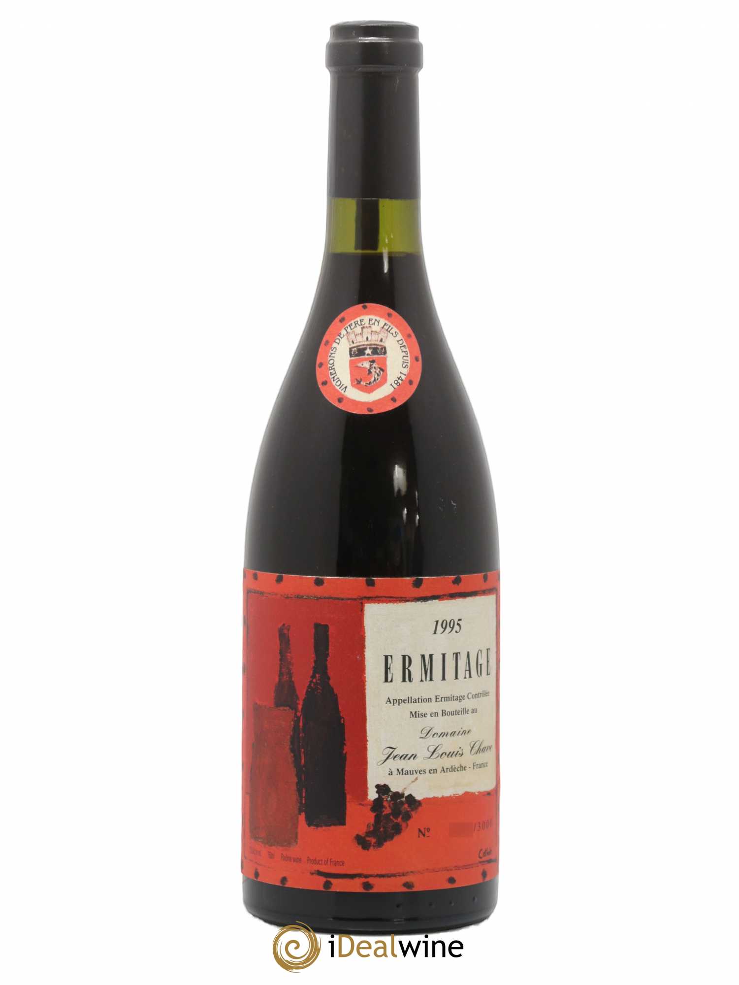 Hermitage Ermitage Cuvée Cathelin Jean-Louis Chave 1995 - Lot de 1 bouteille - 0