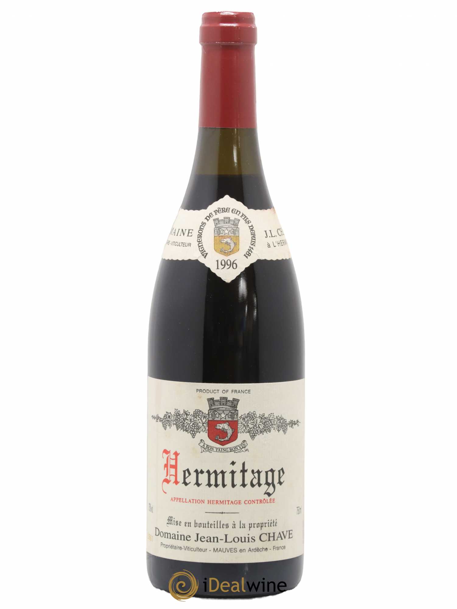 Hermitage Jean-Louis Chave 1996 - Lot de 1 bouteille - 0