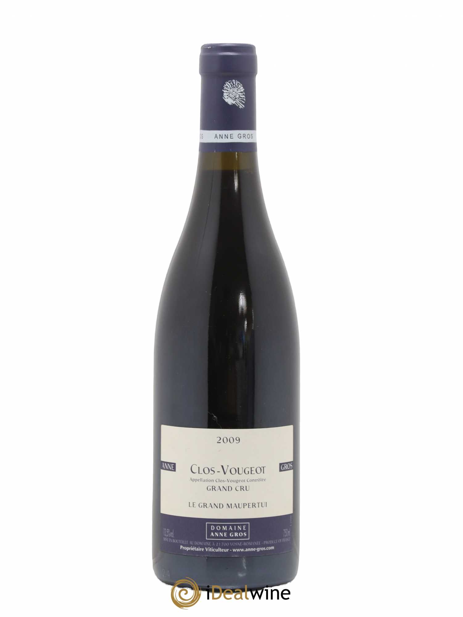 Clos de Vougeot Grand Cru Le Grand Maupertui Anne Gros 2009 - Lot de 1 bouteille - 0