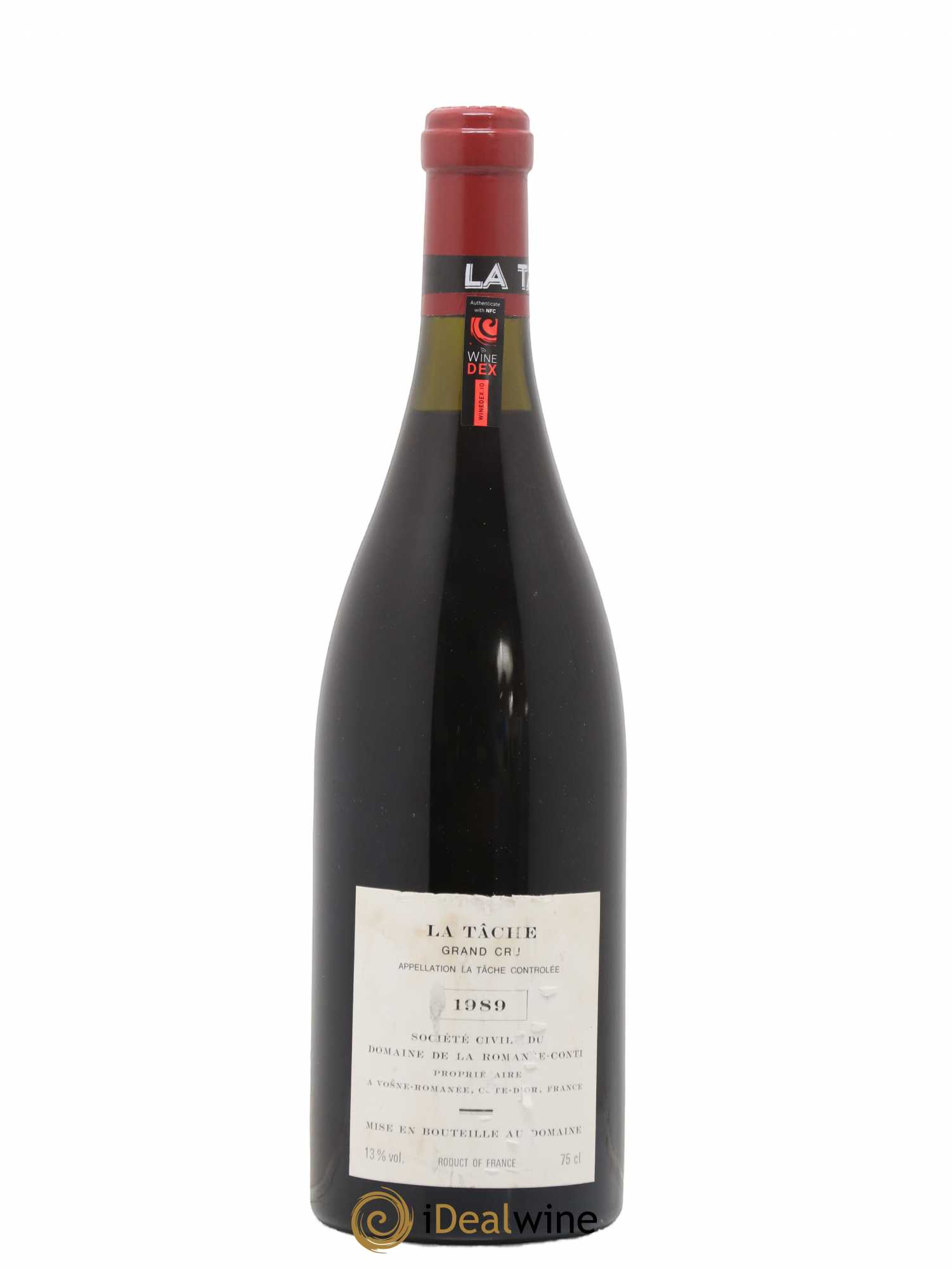 La Tâche Grand Cru Domaine de la Romanée-Conti 1989 - Lot de 1 bouteille - 1