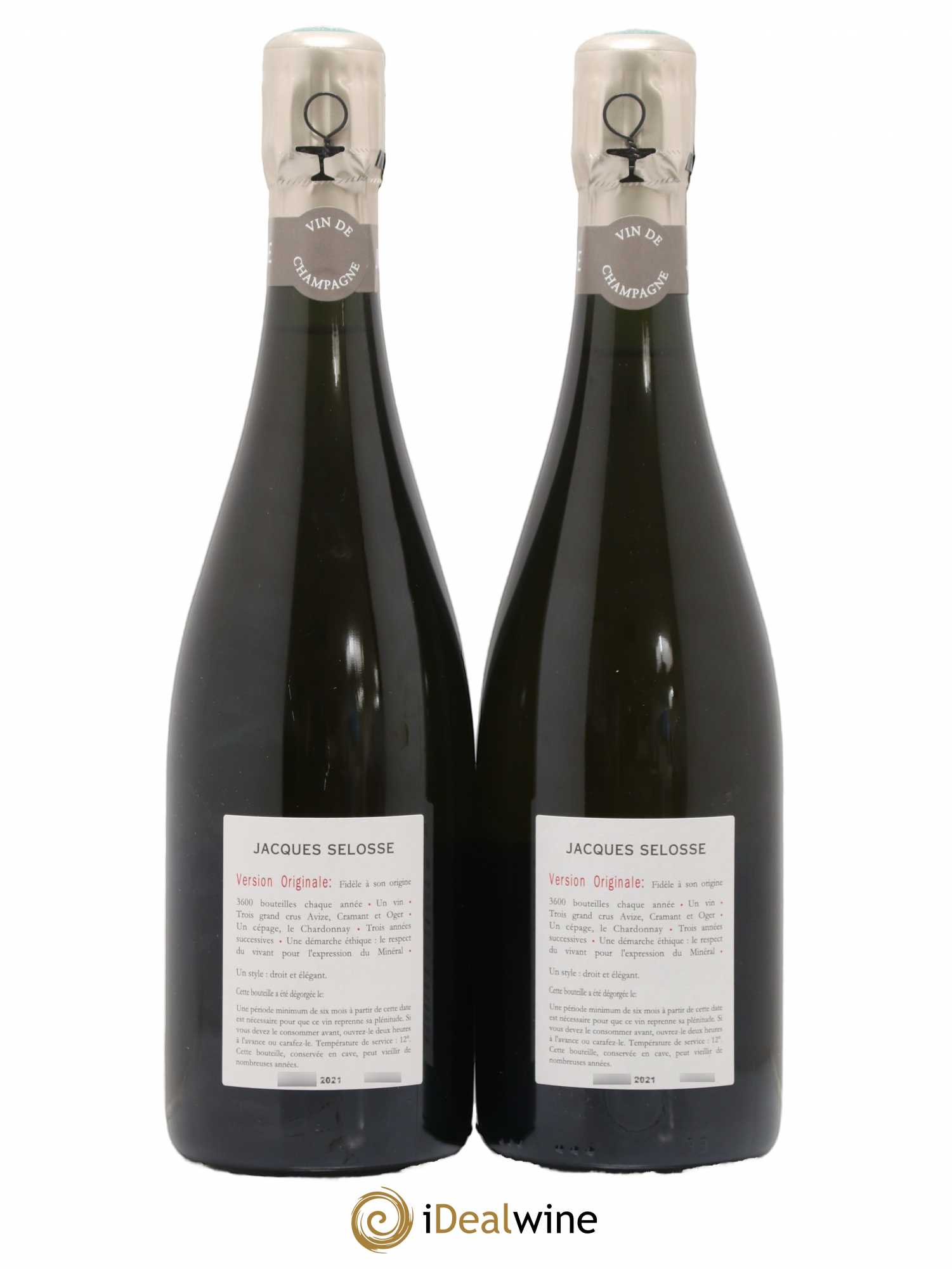 Version Originale Jacques Selosse - Lot de 2 bouteilles - 1