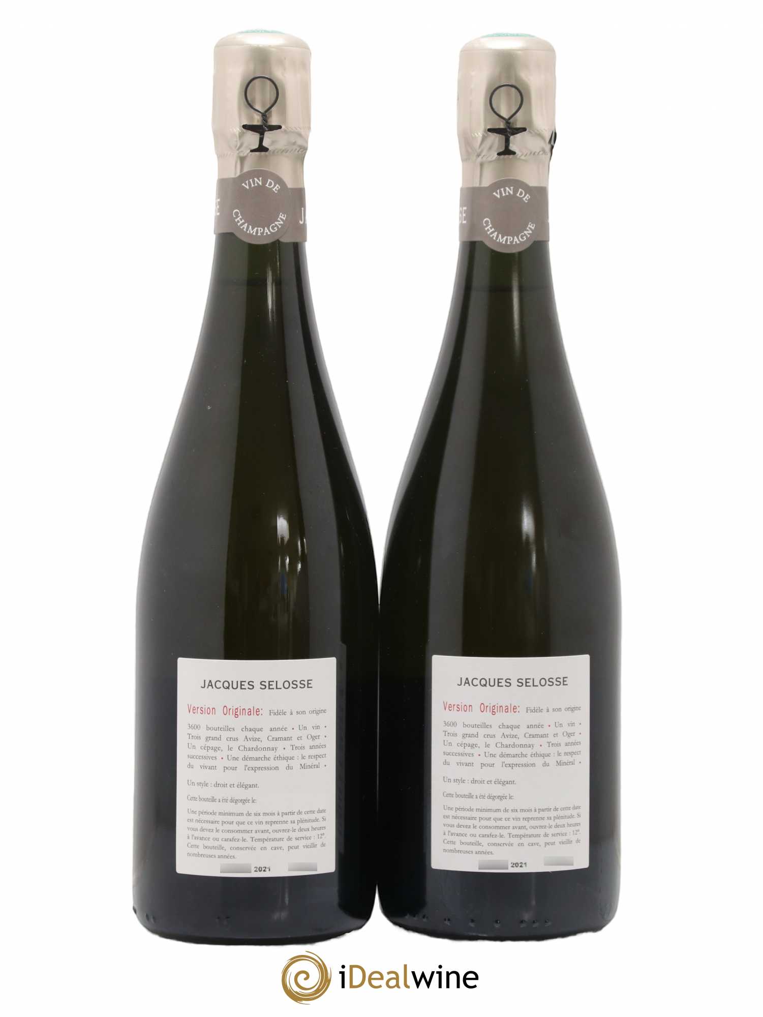 Version Originale Jacques Selosse - Lot de 2 bouteilles - 1