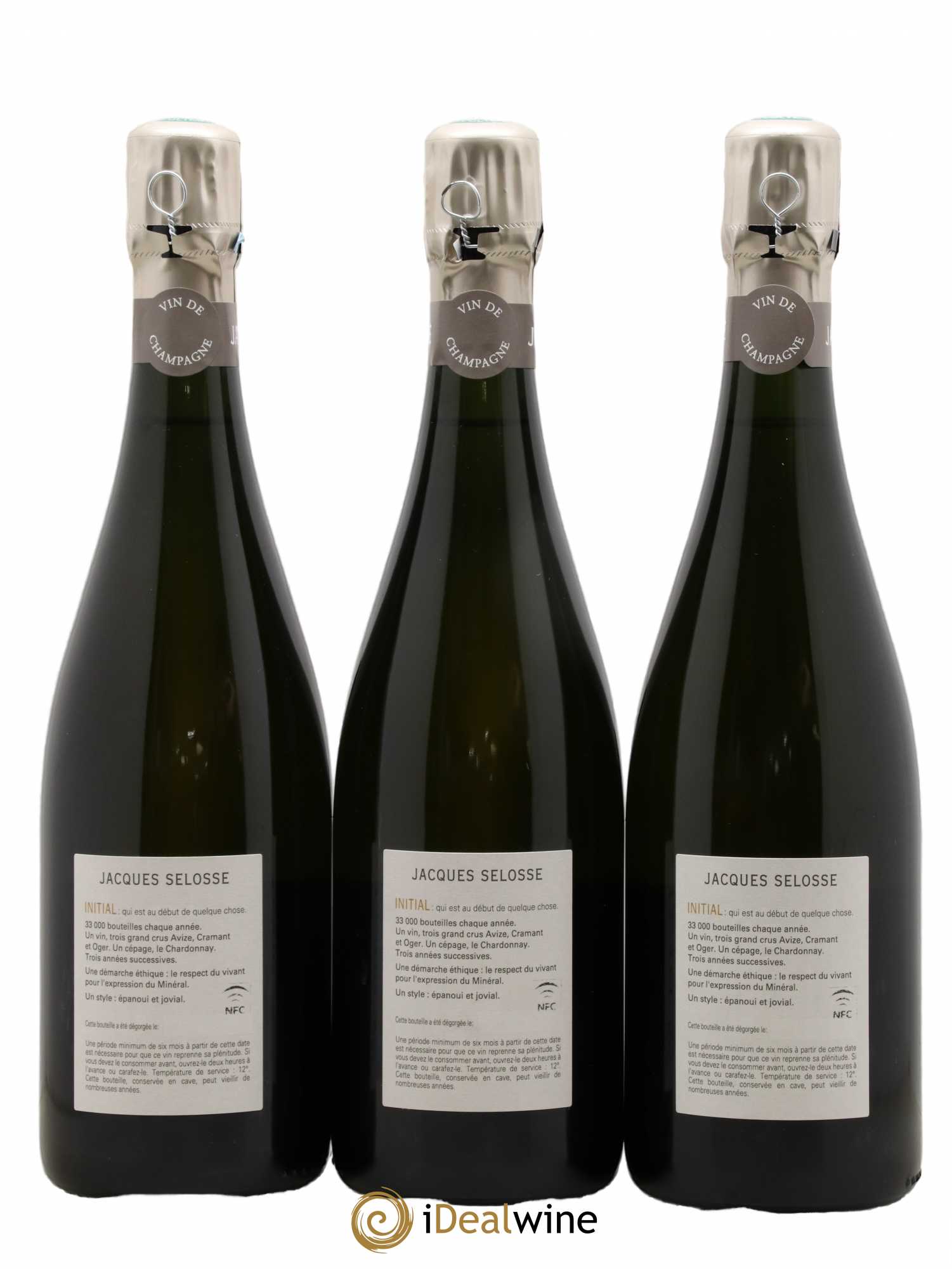 Initial Brut Jacques Selosse - Lot de 3 bouteilles - 1