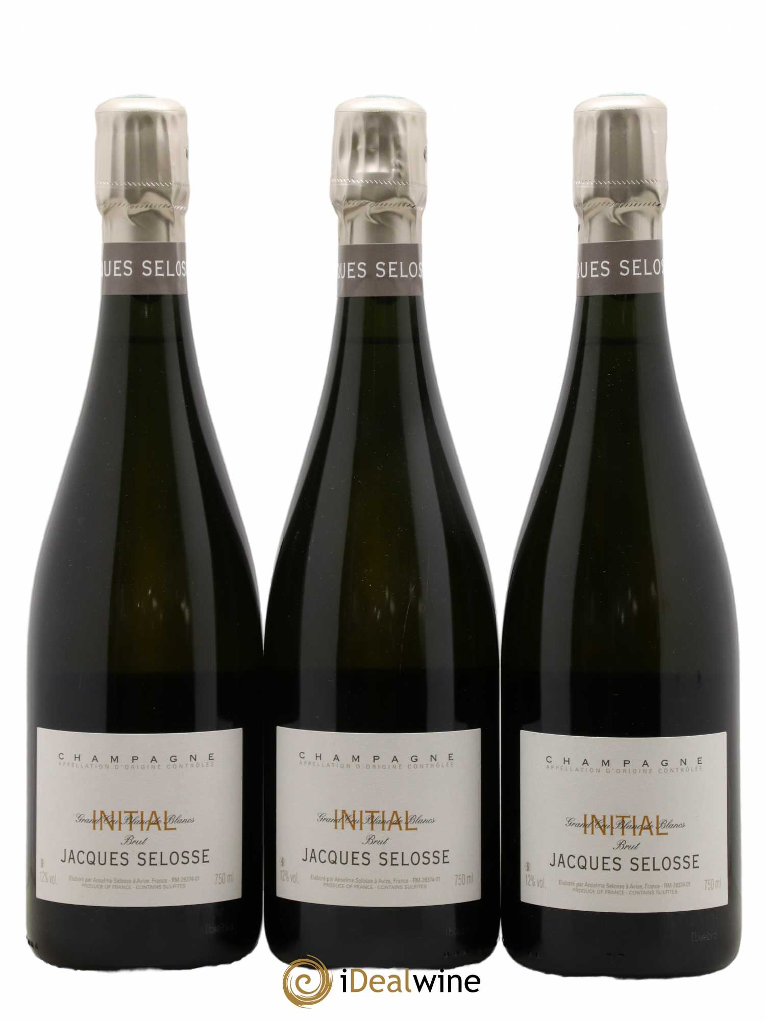 Initial Brut Jacques Selosse - Lot de 3 bouteilles - 0