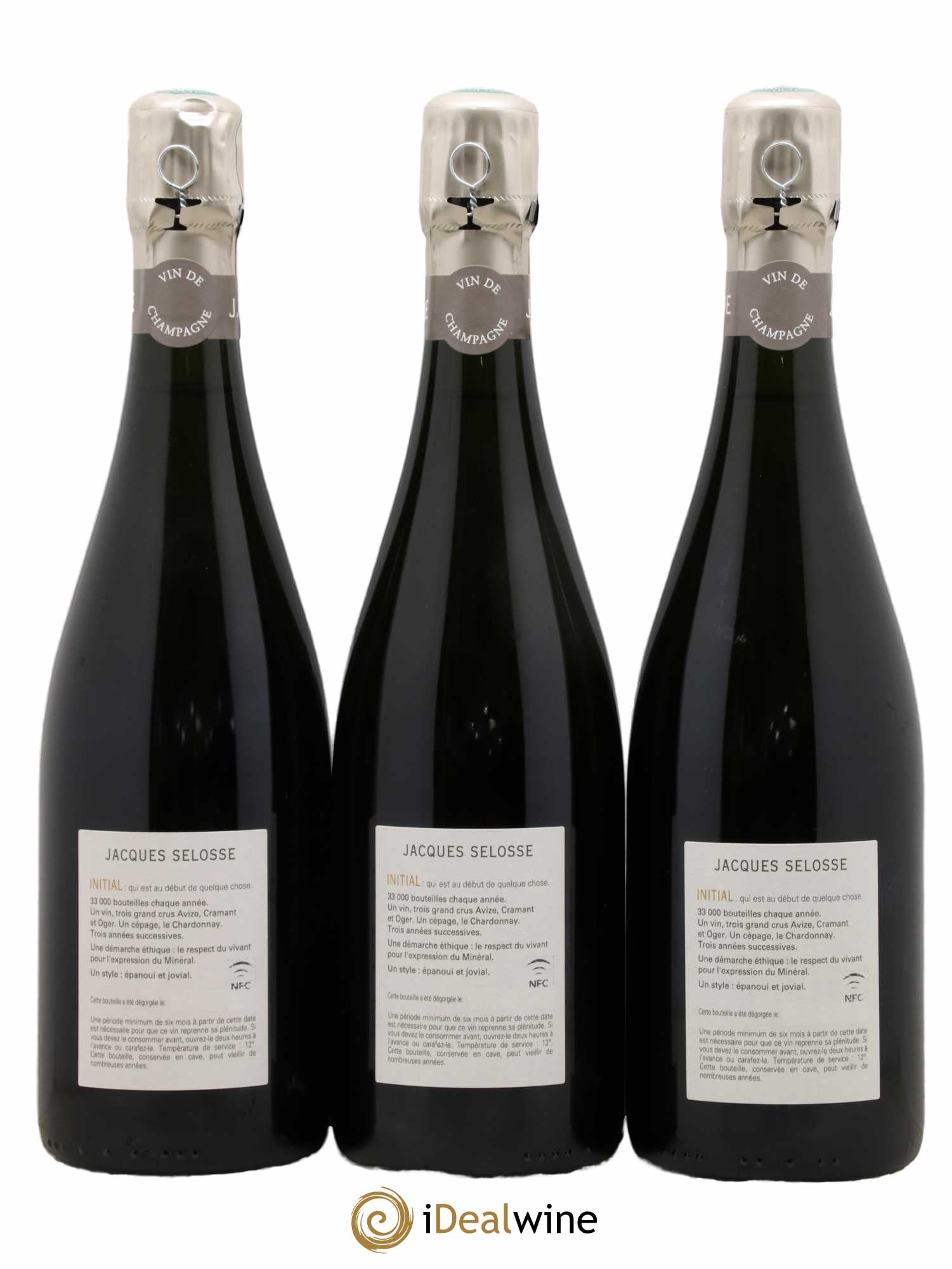 Initial Brut Jacques Selosse - Lot de 3 bouteilles - 1