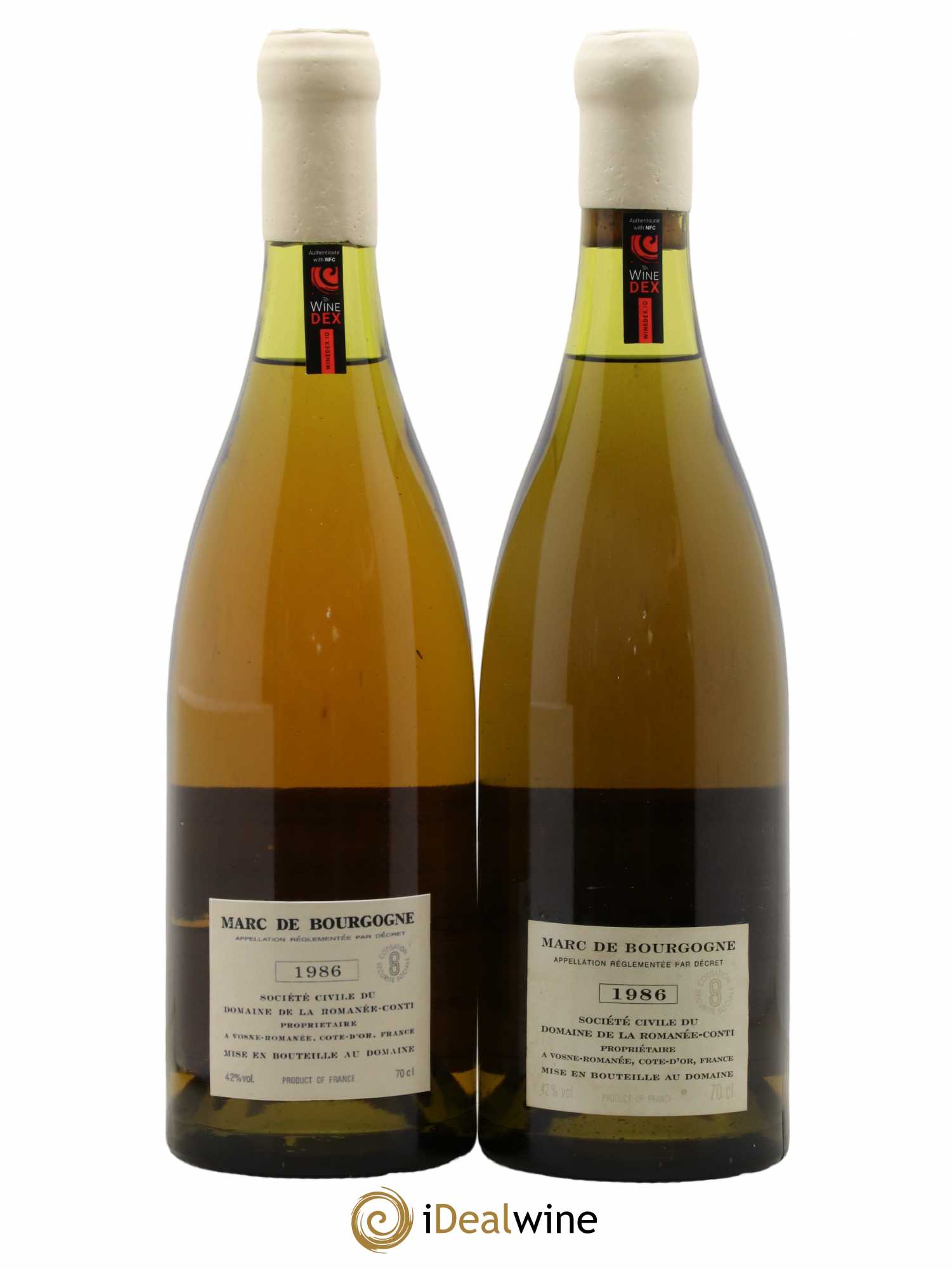 Marc de Bourgogne Domaine de la Romanée-Conti 1986 - Lot de 2 bouteilles - 1