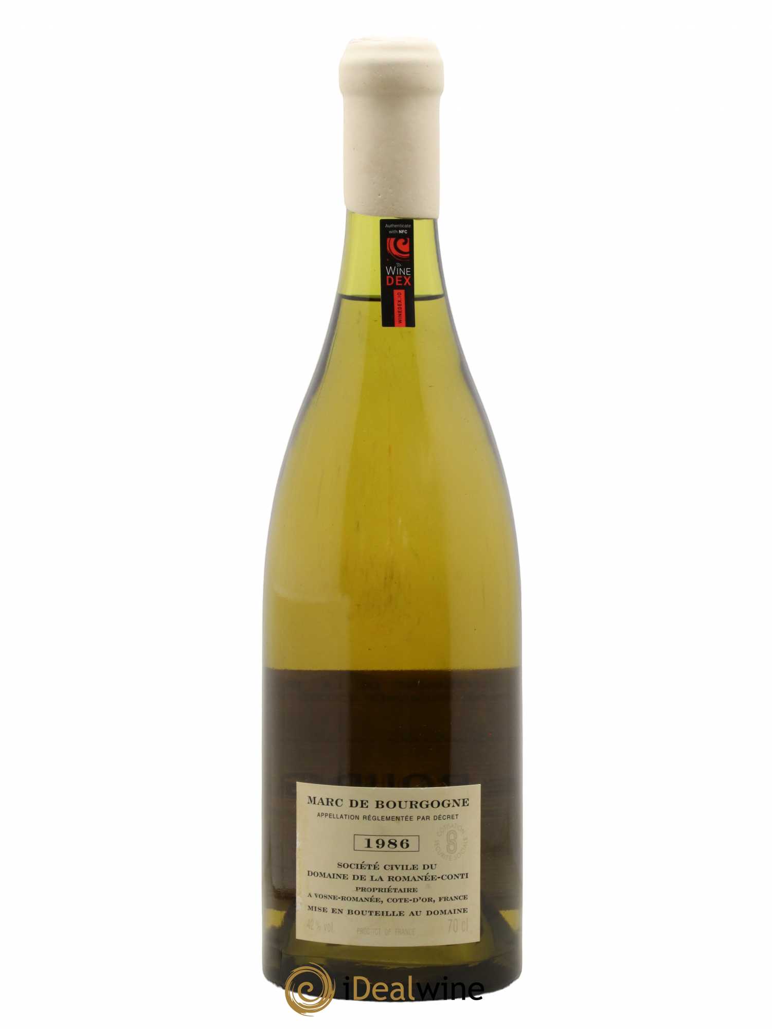 Marc de Bourgogne Domaine de la Romanée-Conti 1986 - Lot de 1 bouteille - 1