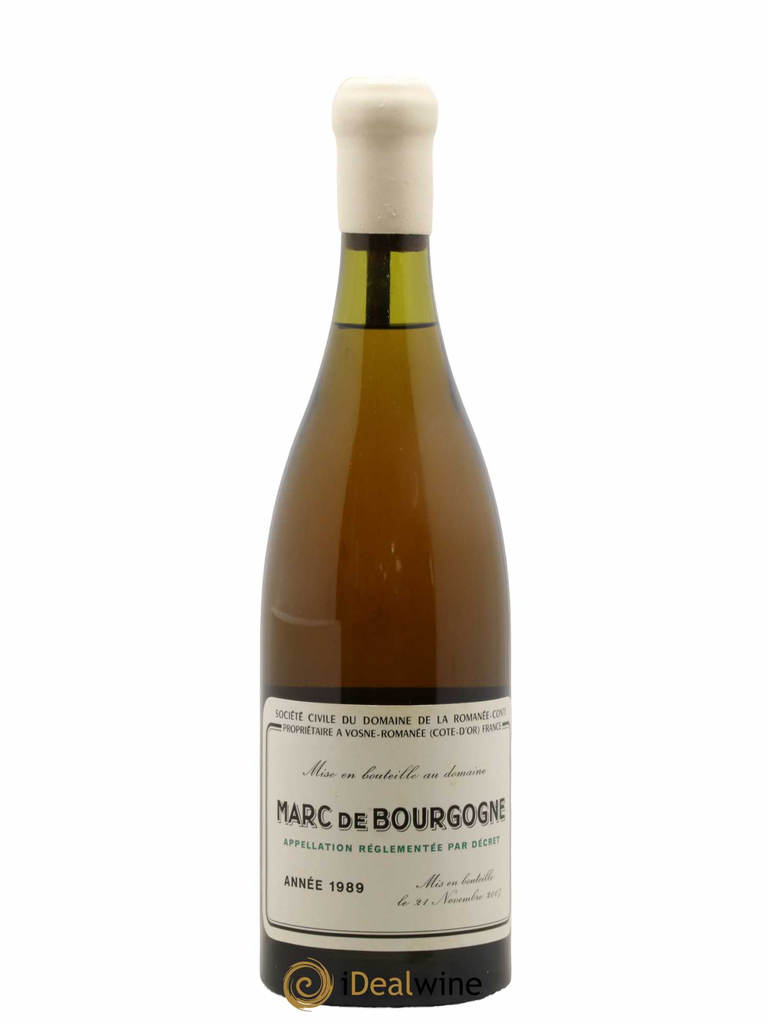 Marc de Bourgogne Domaine de la Romanée-Conti 1989 - Lot de 1 bouteille - 0