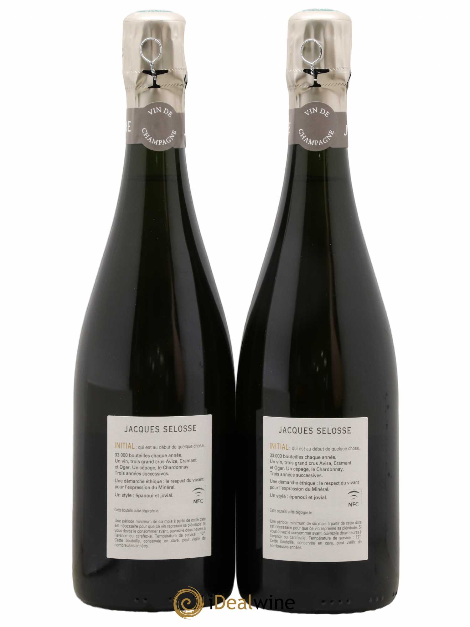 Initial Brut Jacques Selosse - Lot de 2 bouteilles - 1