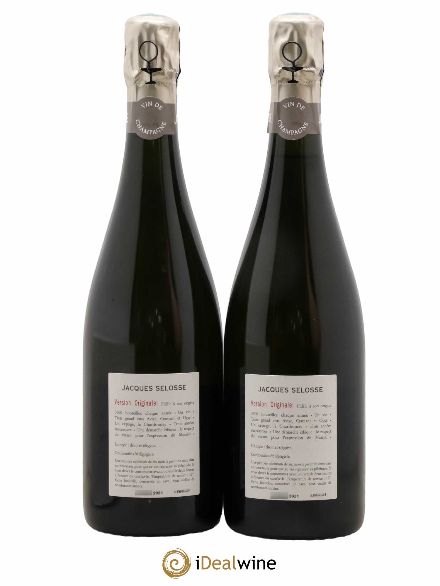 Version Originale Jacques Selosse - Lot de 2 bouteilles - 1