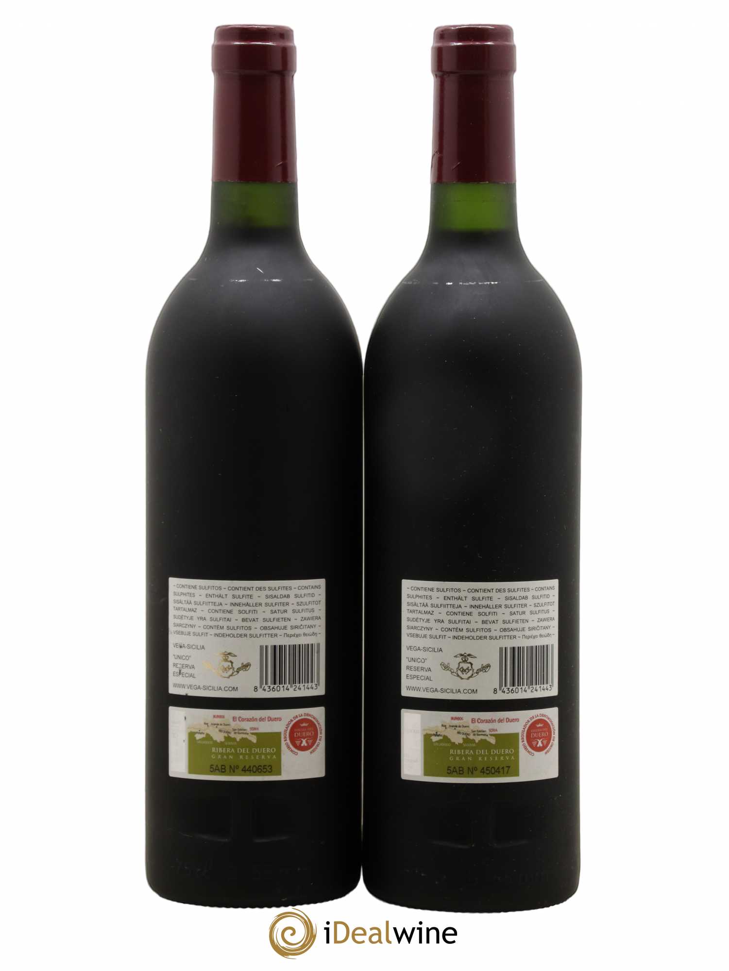 Ribera Del Duero Vega Sicilia Unico Reserva Especial Famille Alvarez - Lot de 2 bouteilles - 1