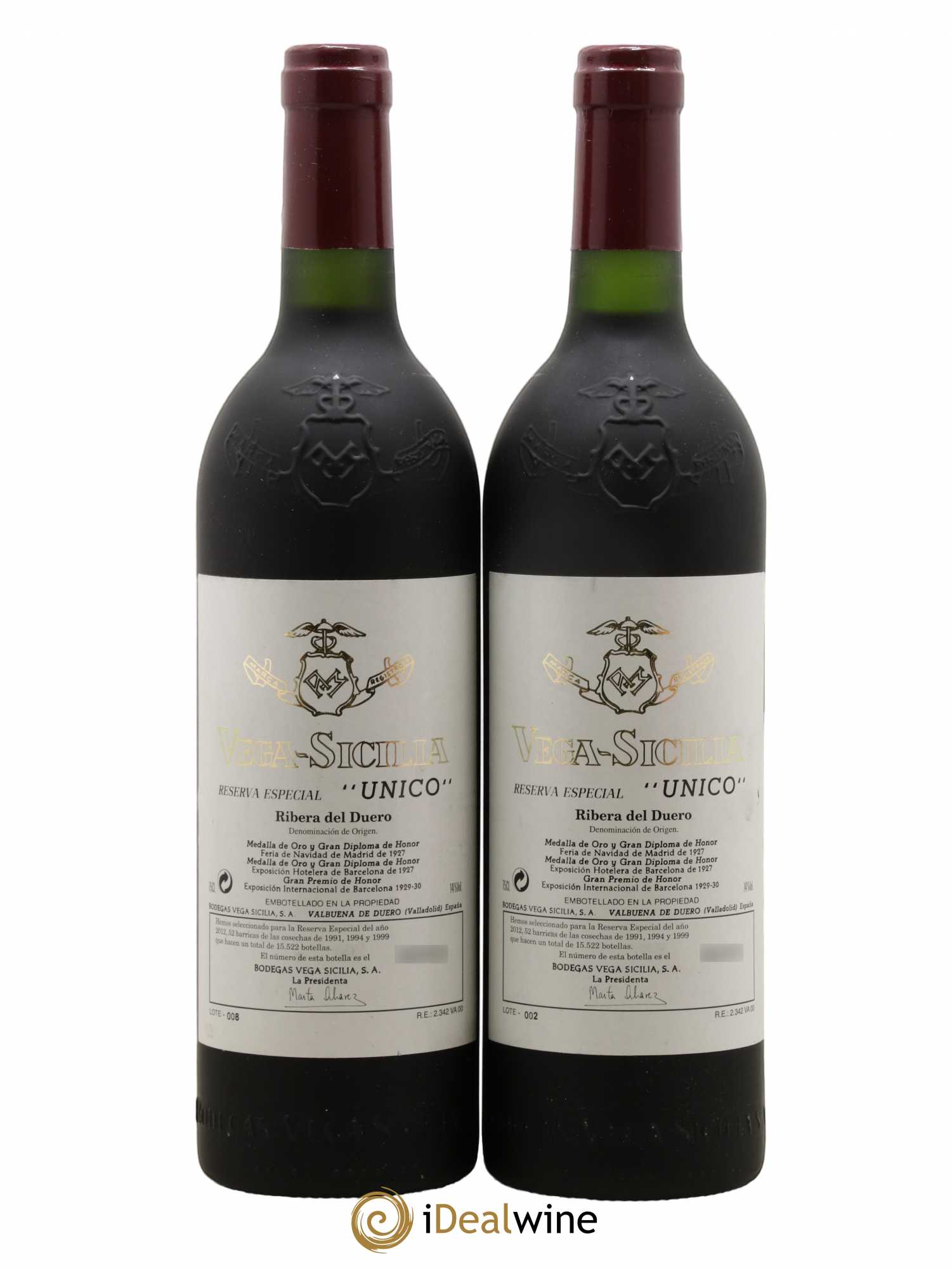 Ribera Del Duero Vega Sicilia Unico Reserva Especial Famille Alvarez - Lot de 2 bouteilles - 0