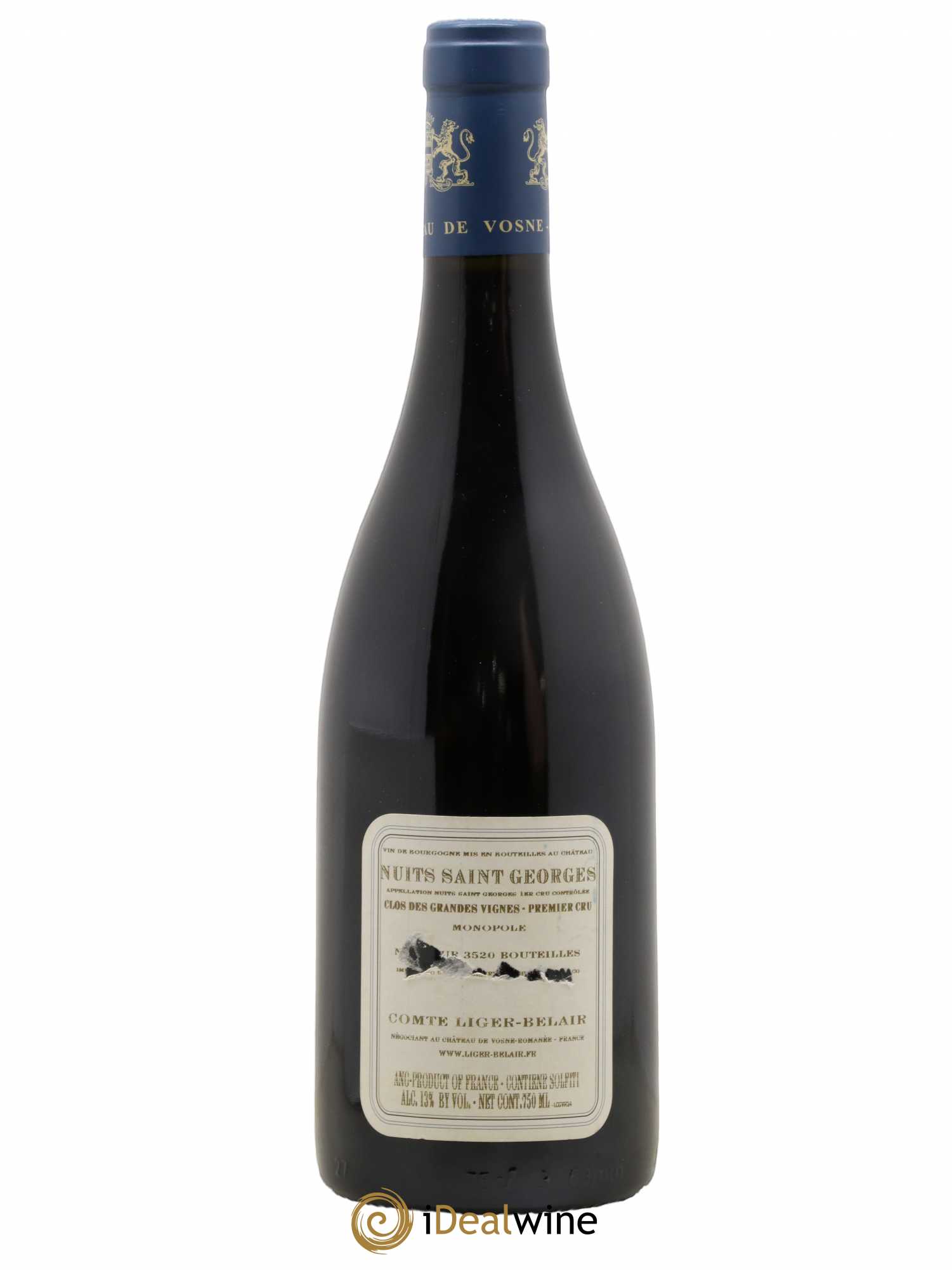 Nuits-Saint-Georges 1er Cru Clos des Grandes Vignes Comte Liger-Belair (Domaine du) 2014 - Lot de 1 bouteille - 1