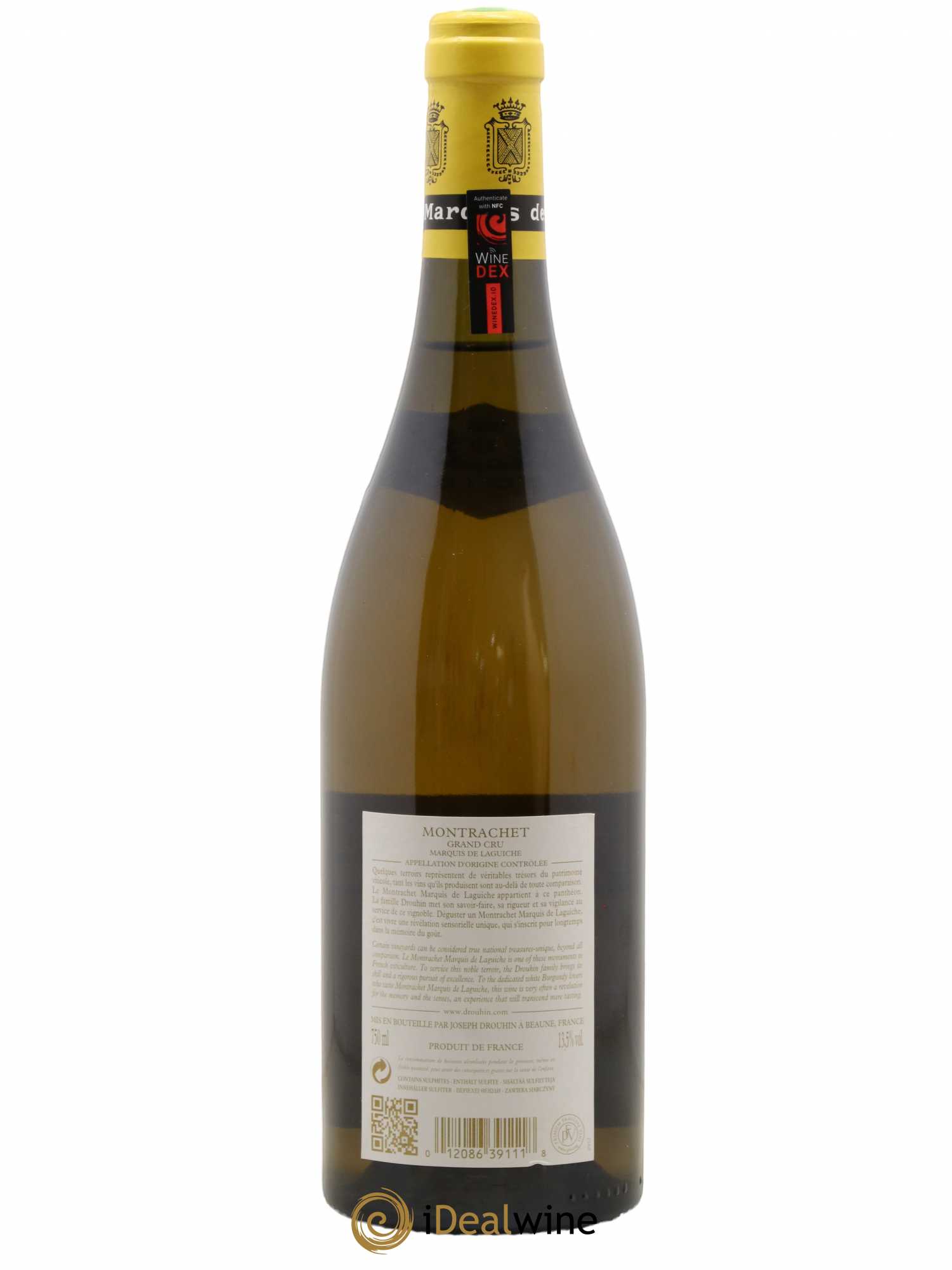 Montrachet Grand Cru Marquis de Laguiche Joseph Drouhin 2010 - Lot de 1 bouteille - 1