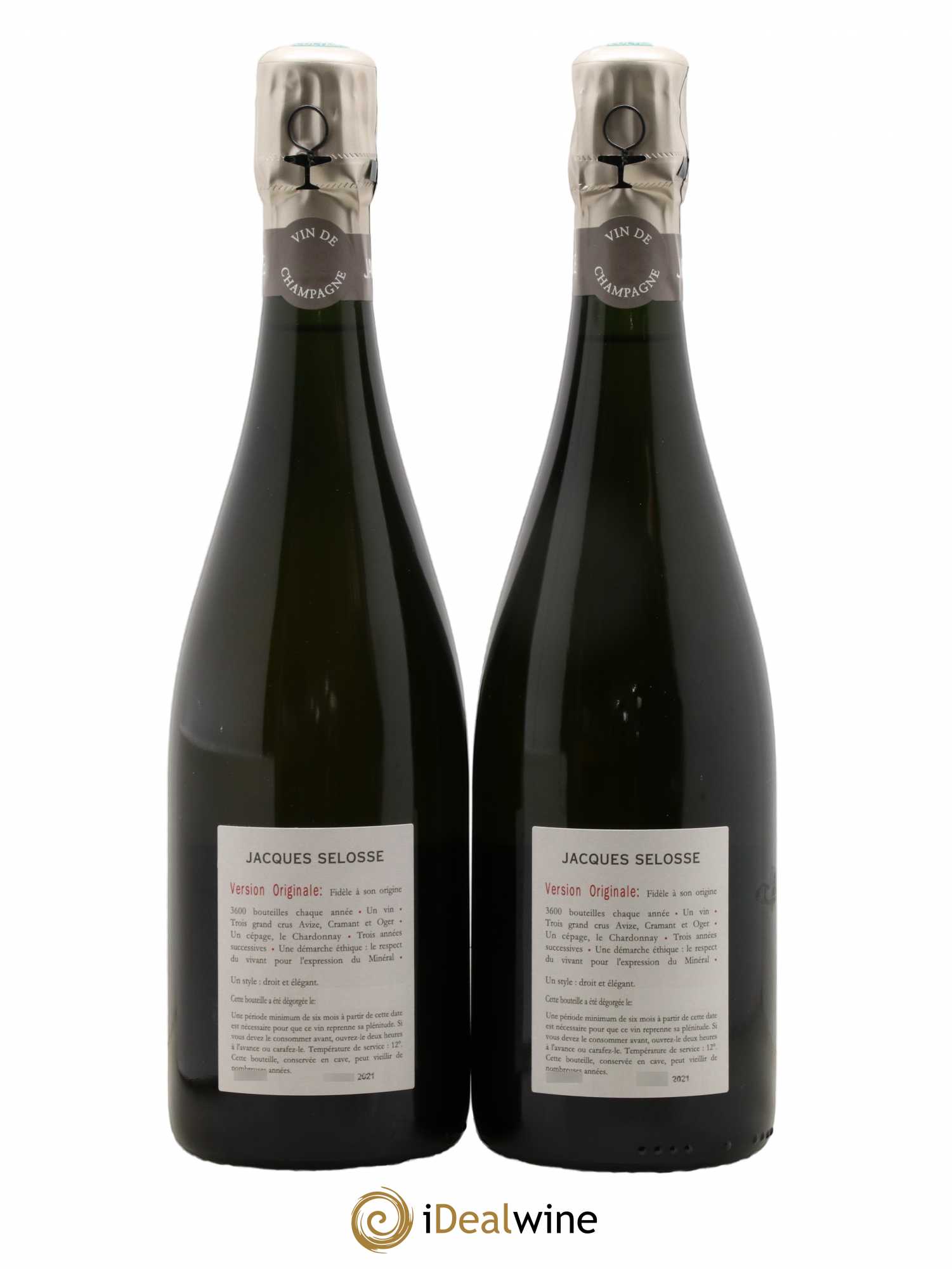 Version Originale Jacques Selosse - Lot de 2 bouteilles - 1